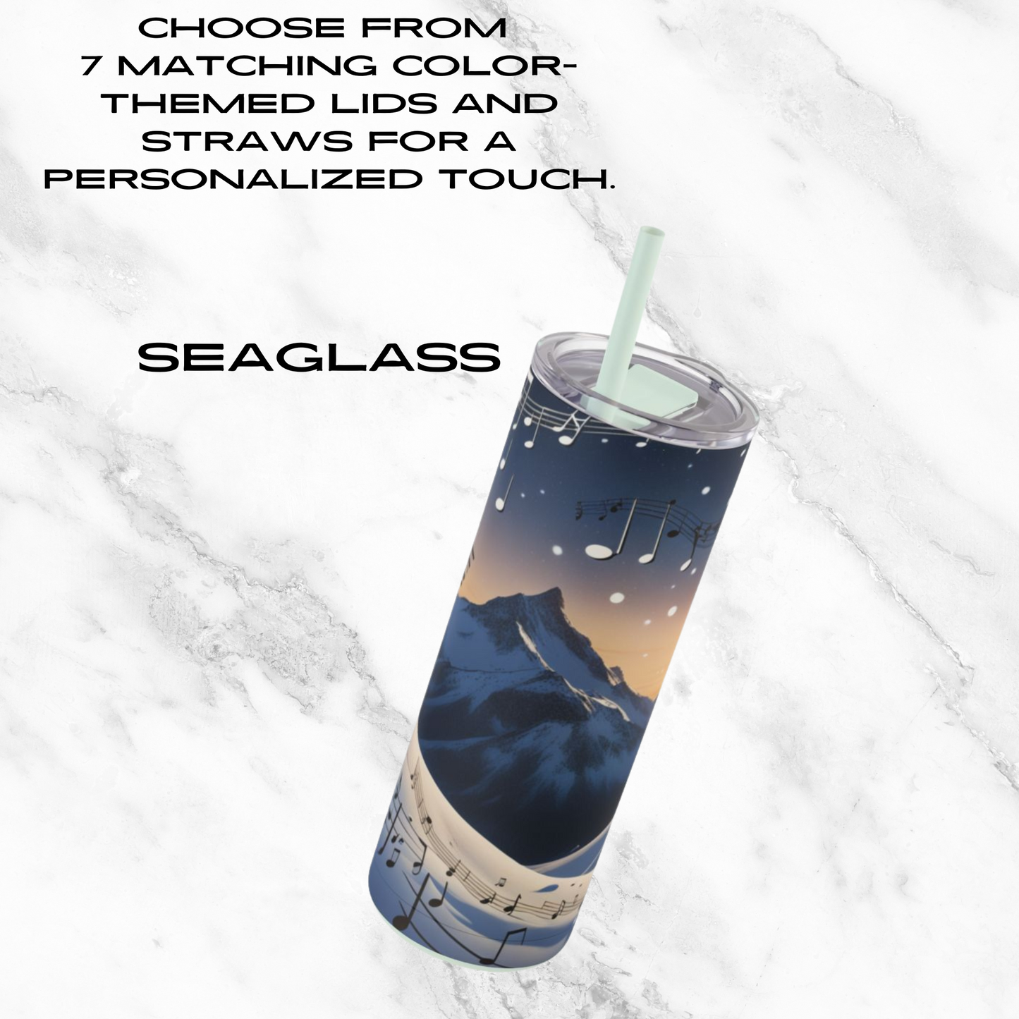 Winter Serenade 20oz Skinny Tumbler - With Straw