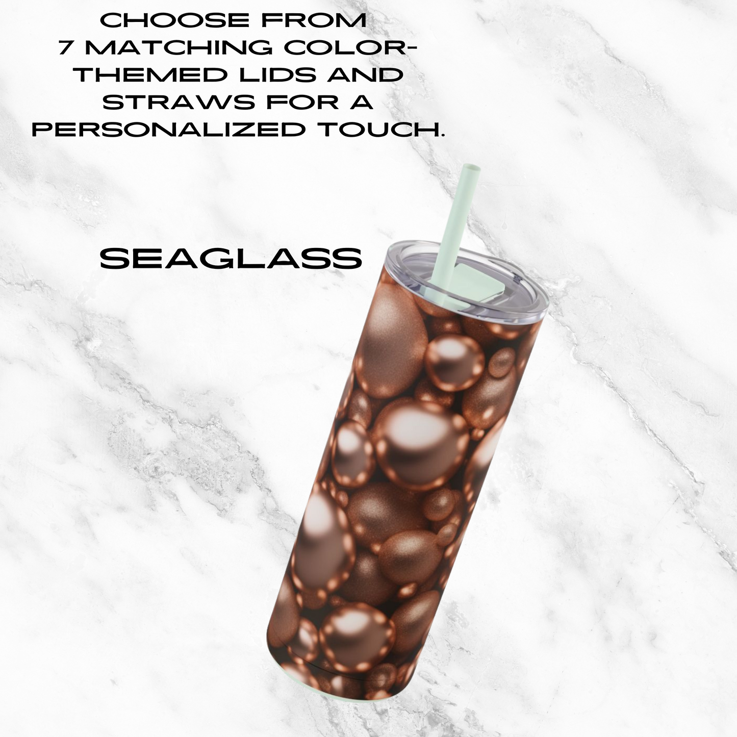 Rosy Gleam 20oz Skinny Tumbler - With Straw