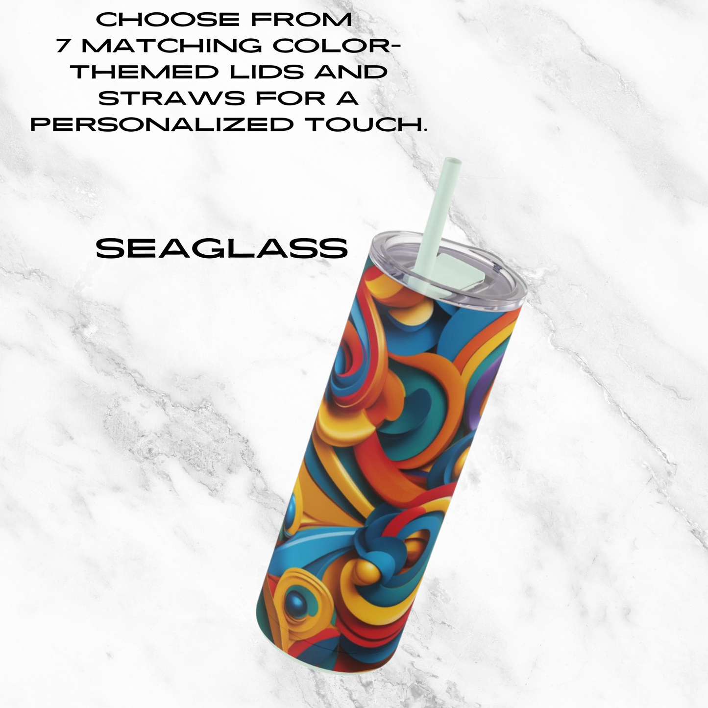 Swirl Fiesta 20oz Skinny Tumbler - With Straw