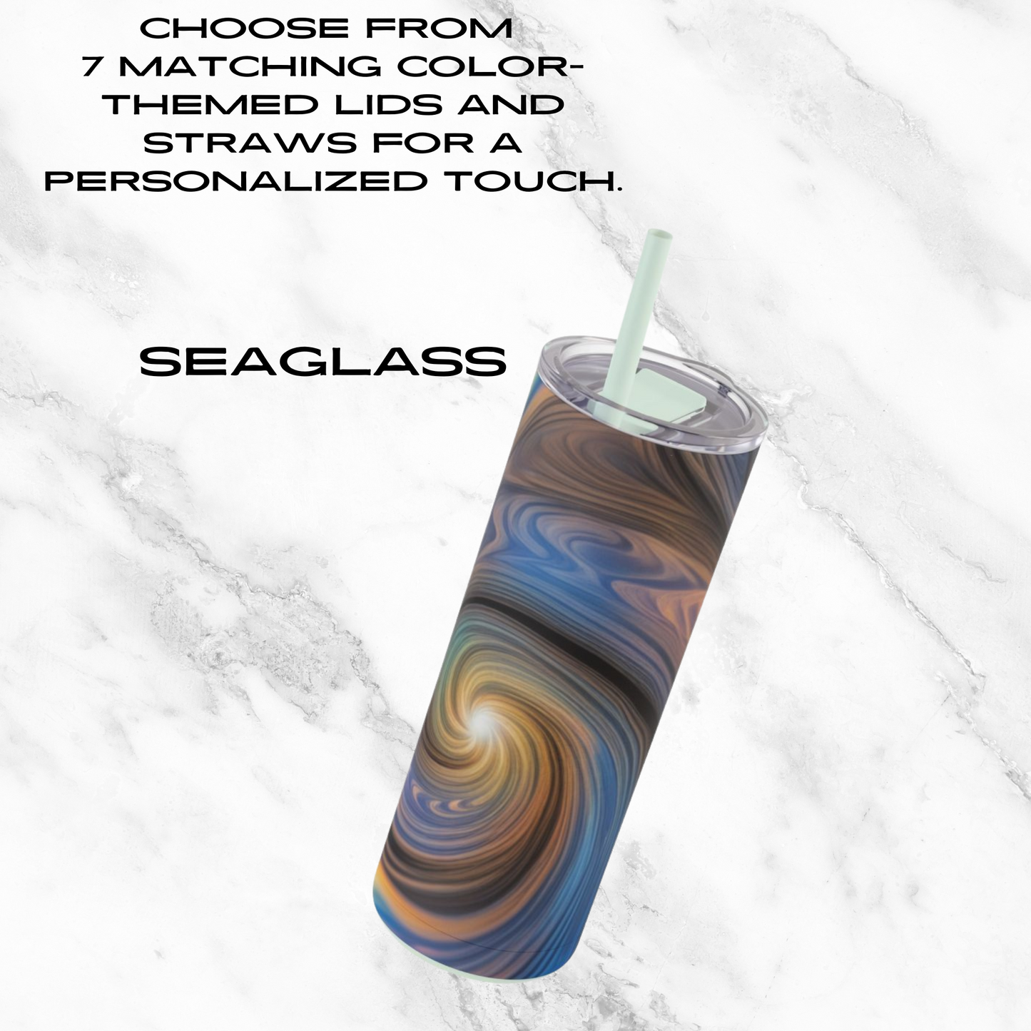 Galactic Glow 20oz Skinny Tumbler - With Straw