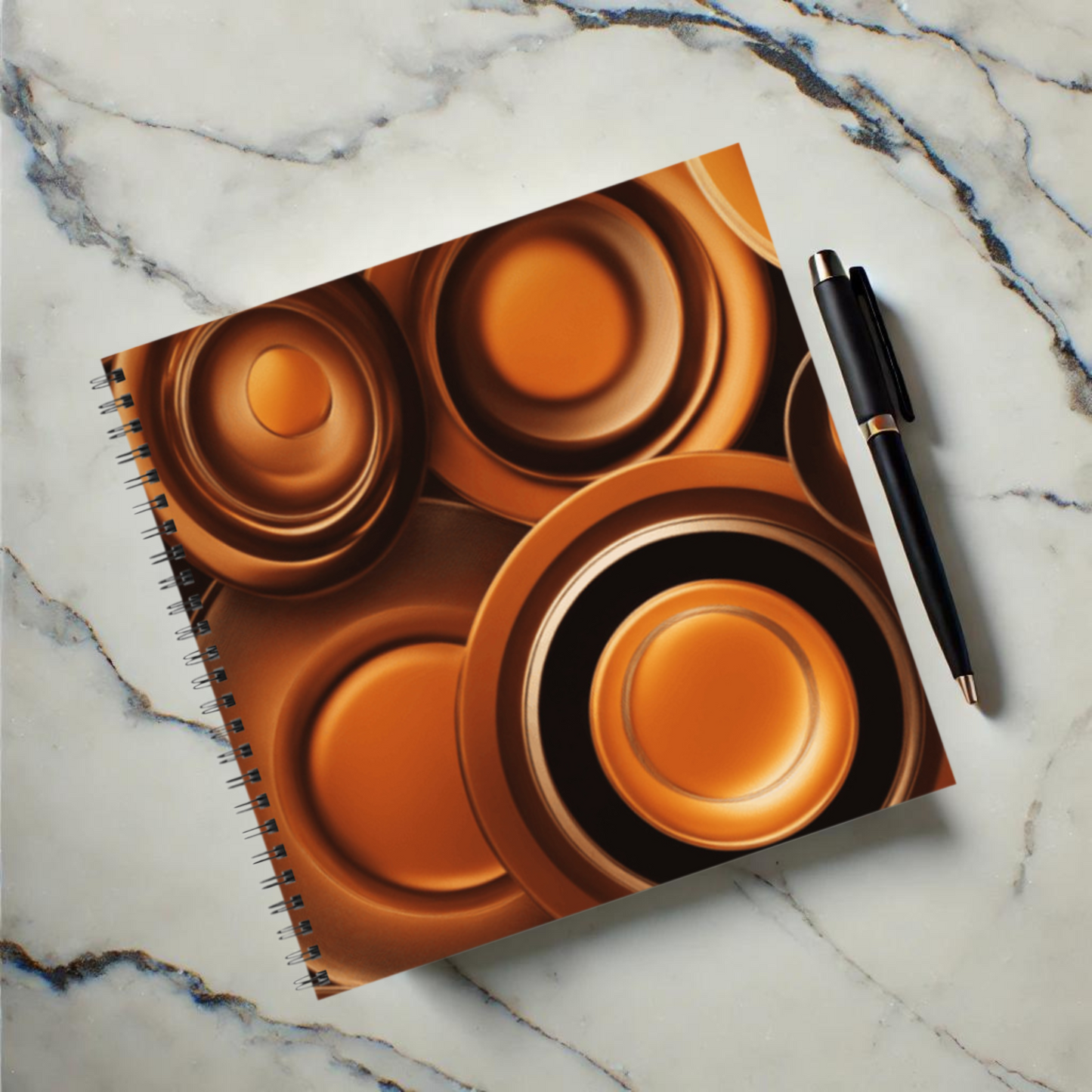 Amber Echo 8.5"x8.5" Hardcover Notebook