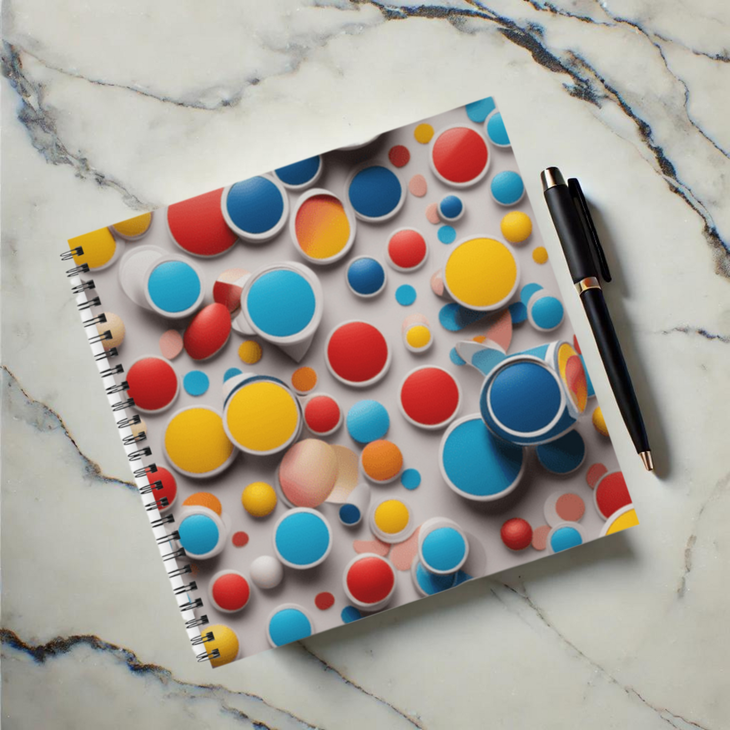 Bubble Burst 8.5"x8.5" Hardcover Notebook