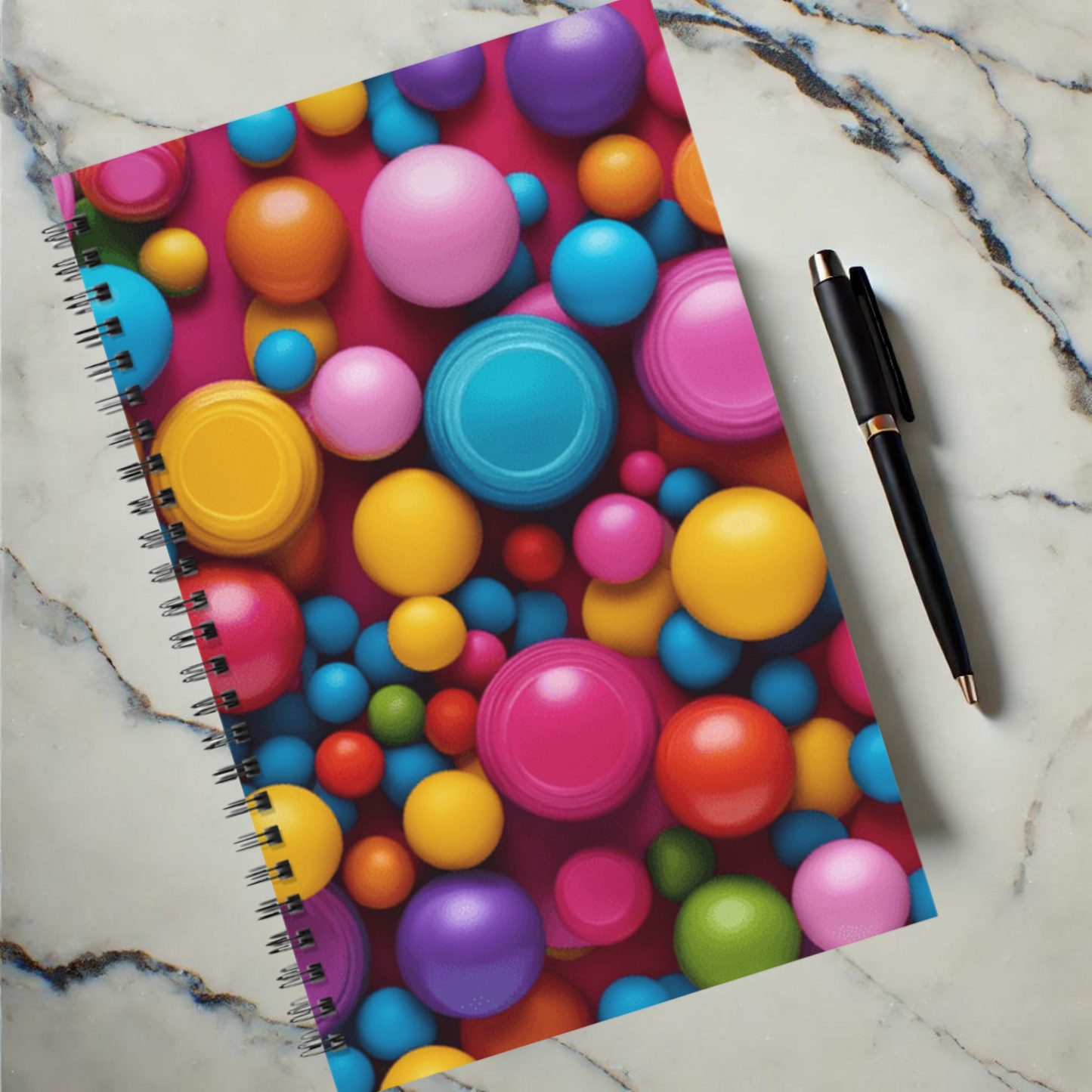 Bubble Pop 5.5”x8.5" Hardcover Notebook