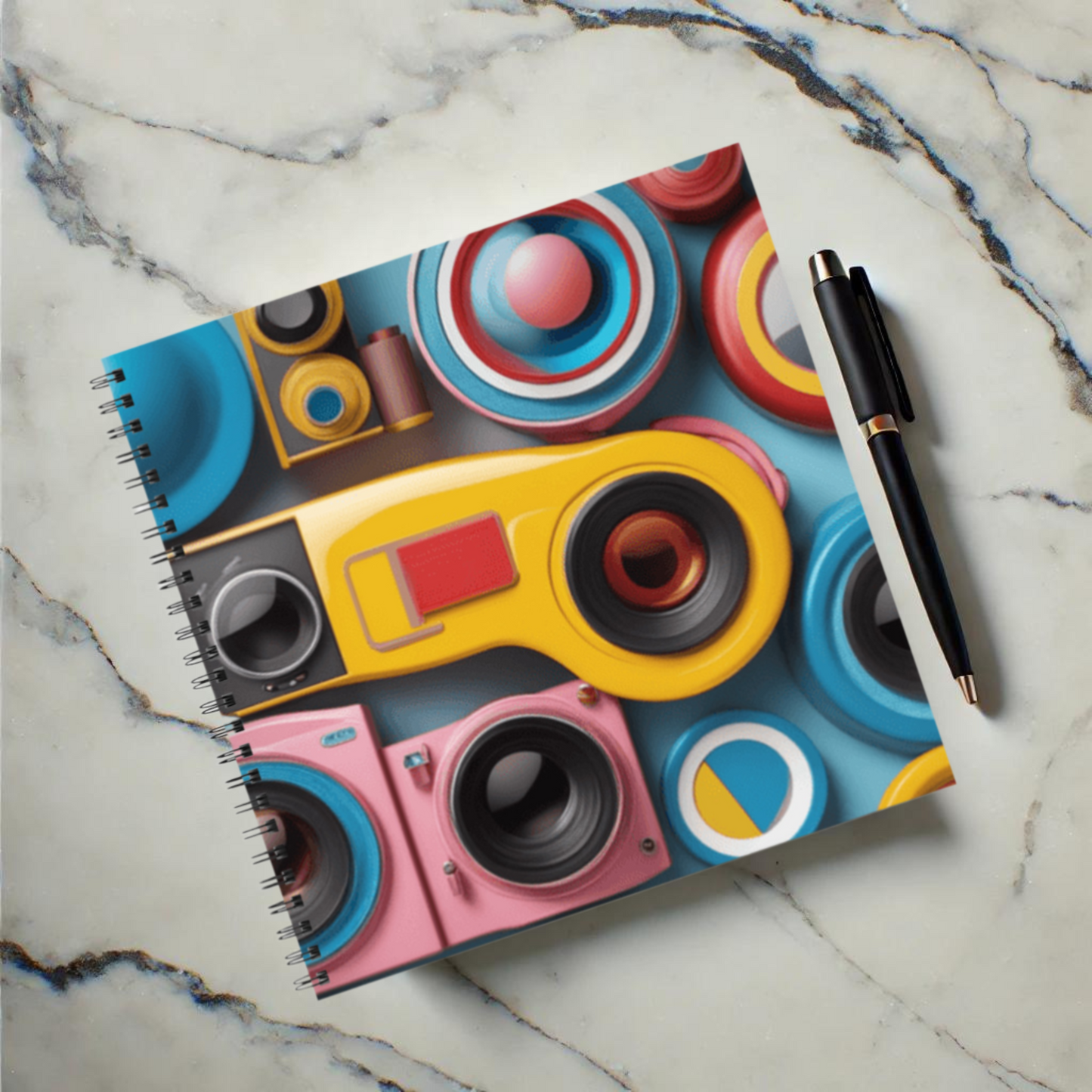 Camera Carnival 8.5"x8.5" Hardcover Notebook