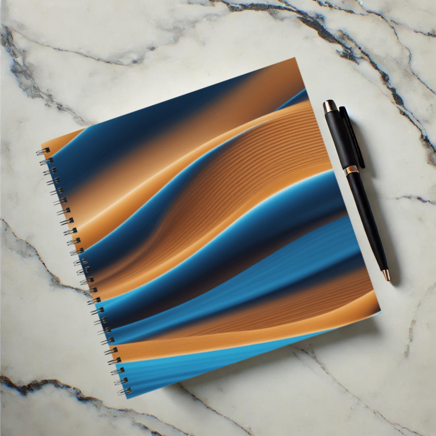 Desert Waves 8.5"x8.5" Hardcover Notebook