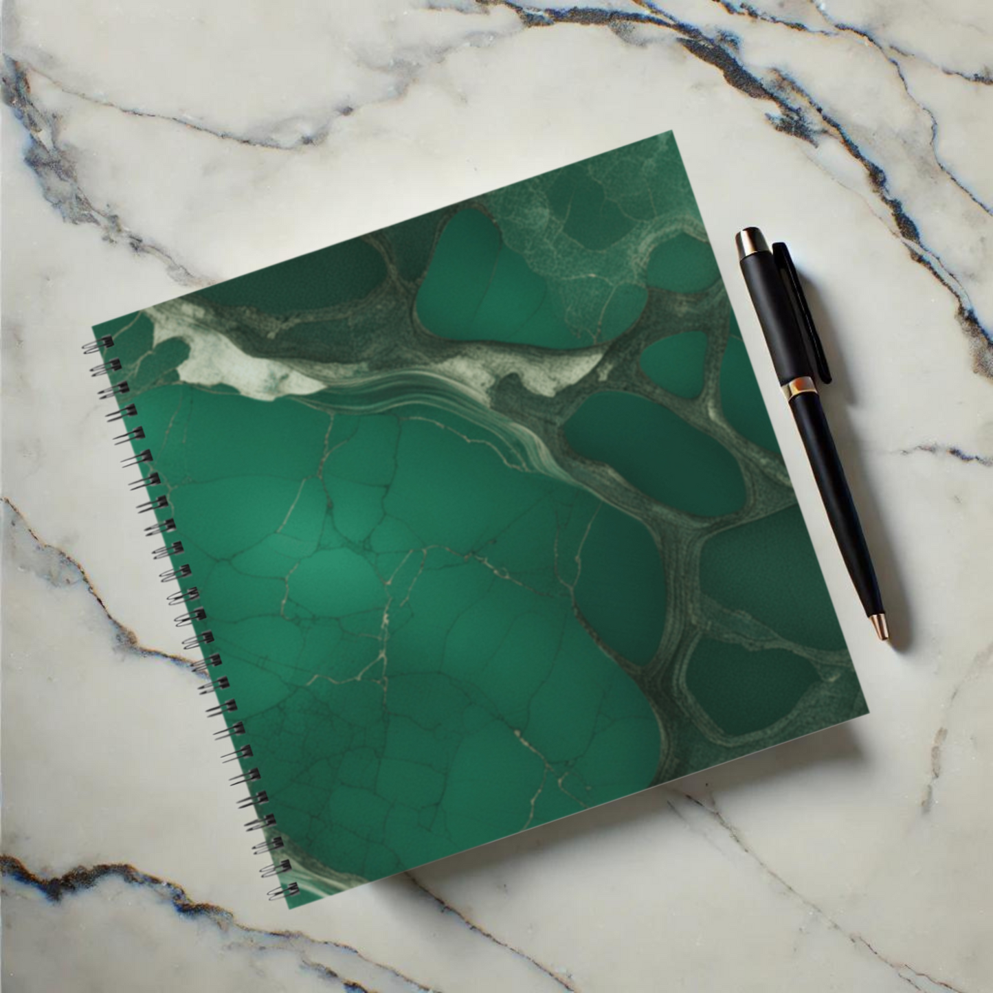 Emerald Web 8.5"x8.5" Hardcover Notebook