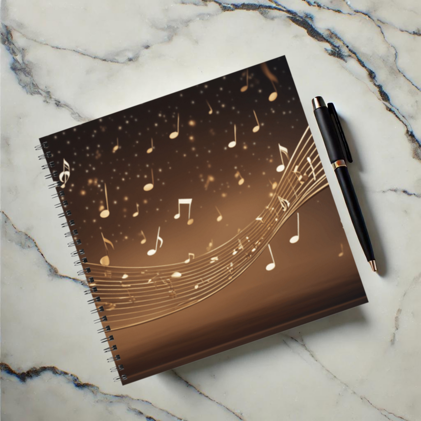 Musical Starlight 8.5"x8.5" Hardcover Notebook
