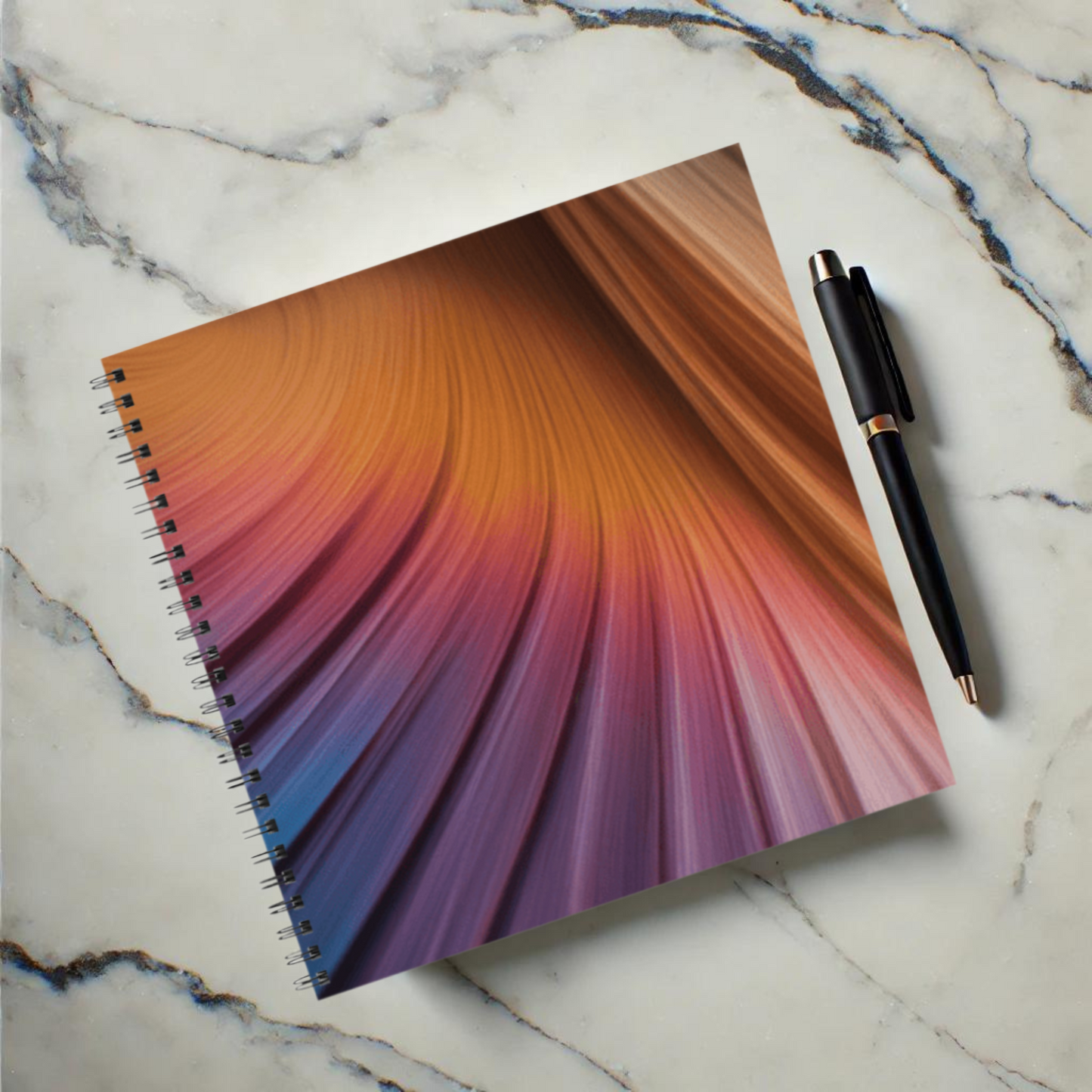 Radiant Swirl 8.5"x8.5" Hardcover Notebook
