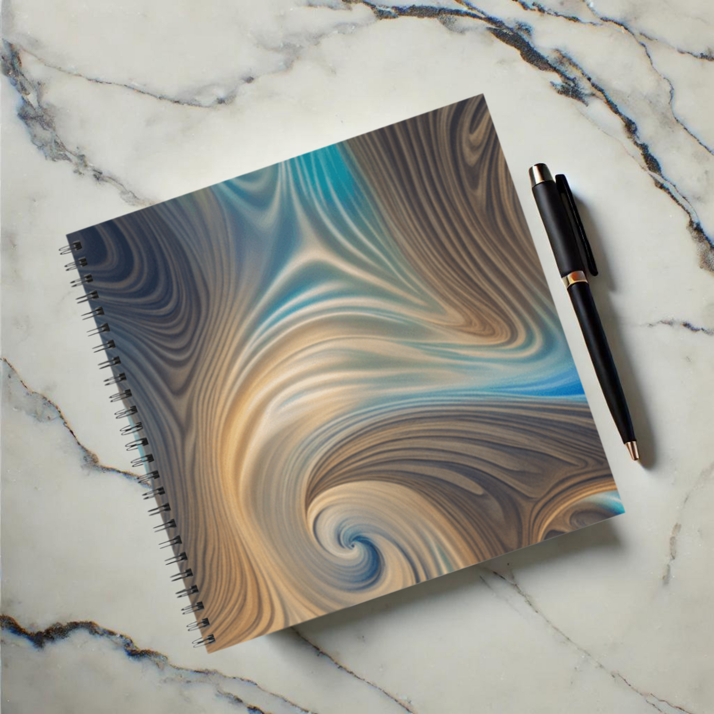 Serene Whirl 8.5"x8.5" Hardcover Notebook