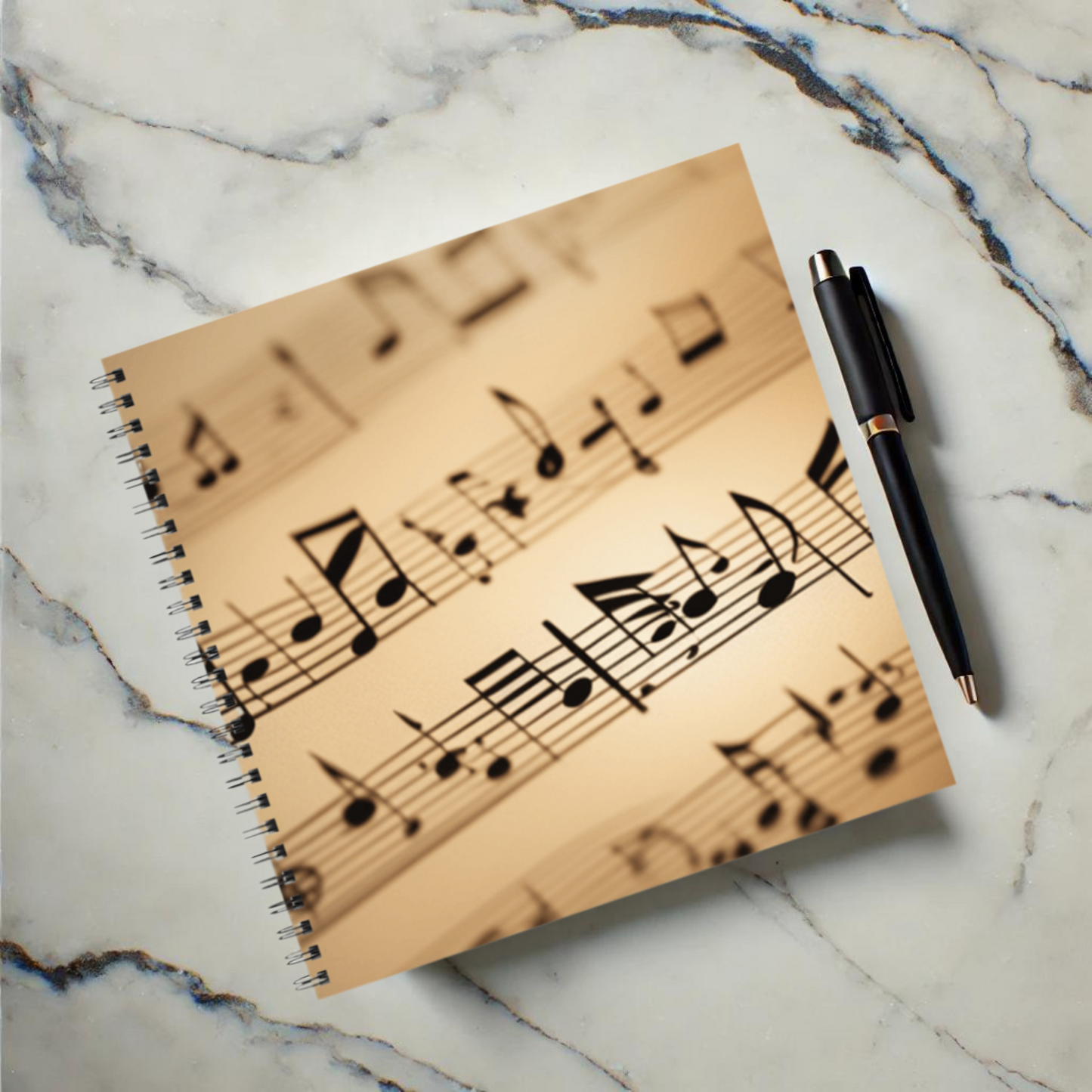 Symphony of Notes 8.5"x8.5" Hardcover Notebook