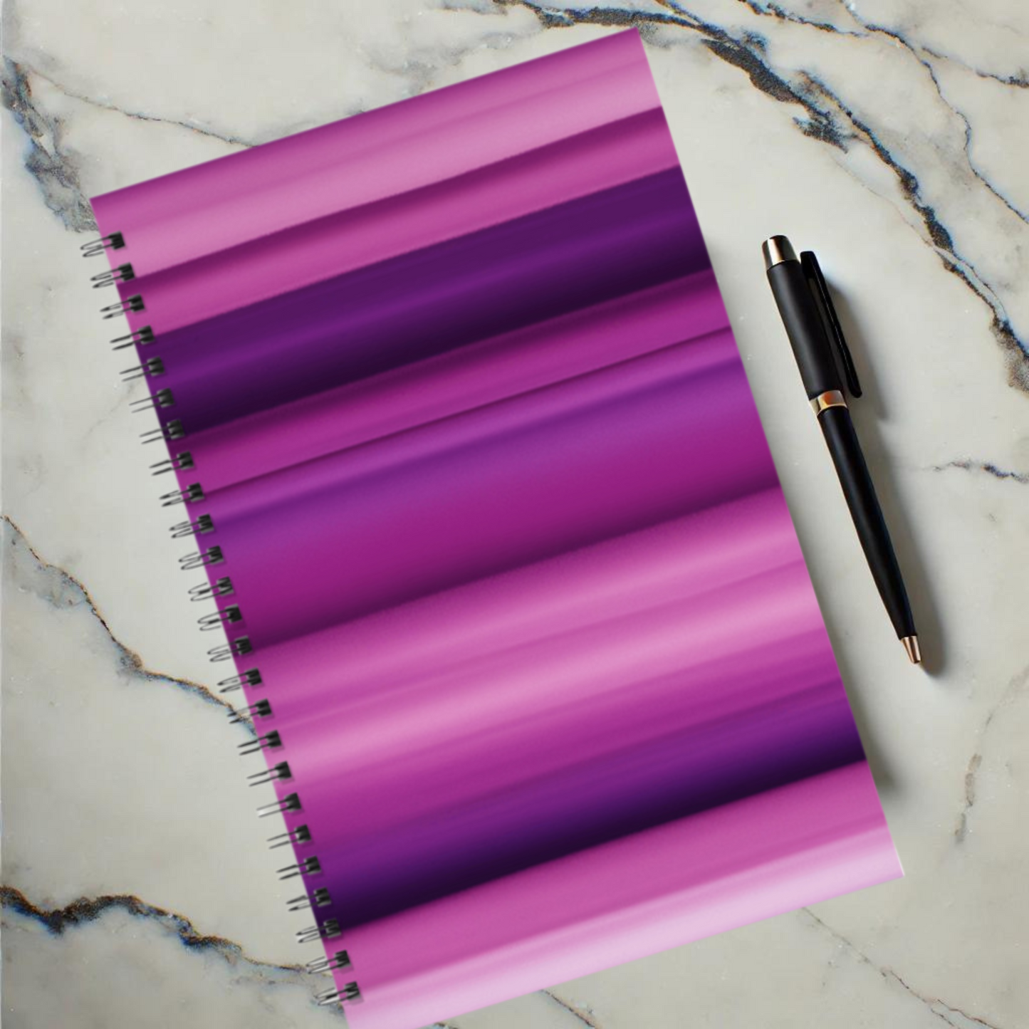 Violet Waves 5.5"x8.5" Hardcover Planner