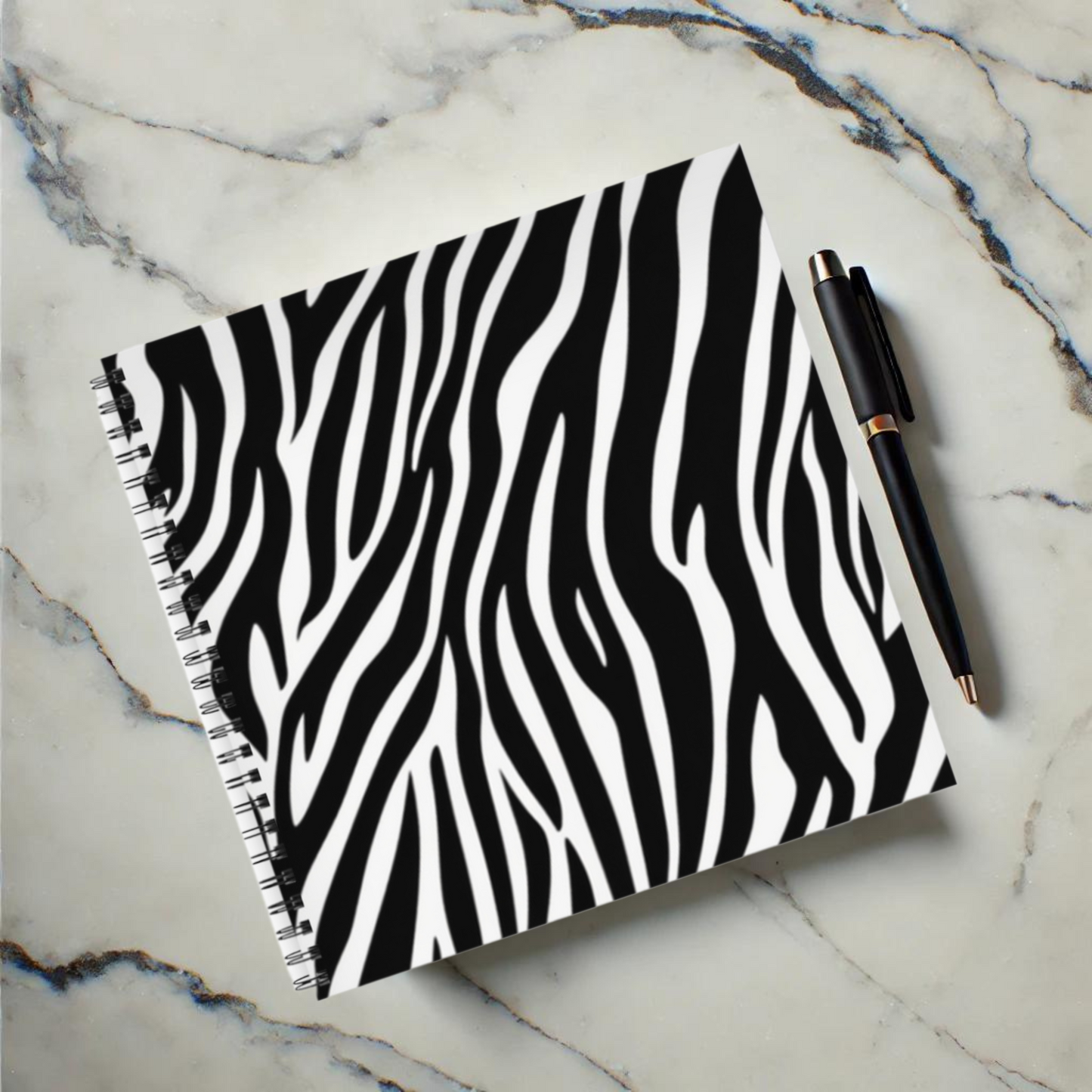 Zebra Zen 8.5”x8.5” Hardcover Notebook