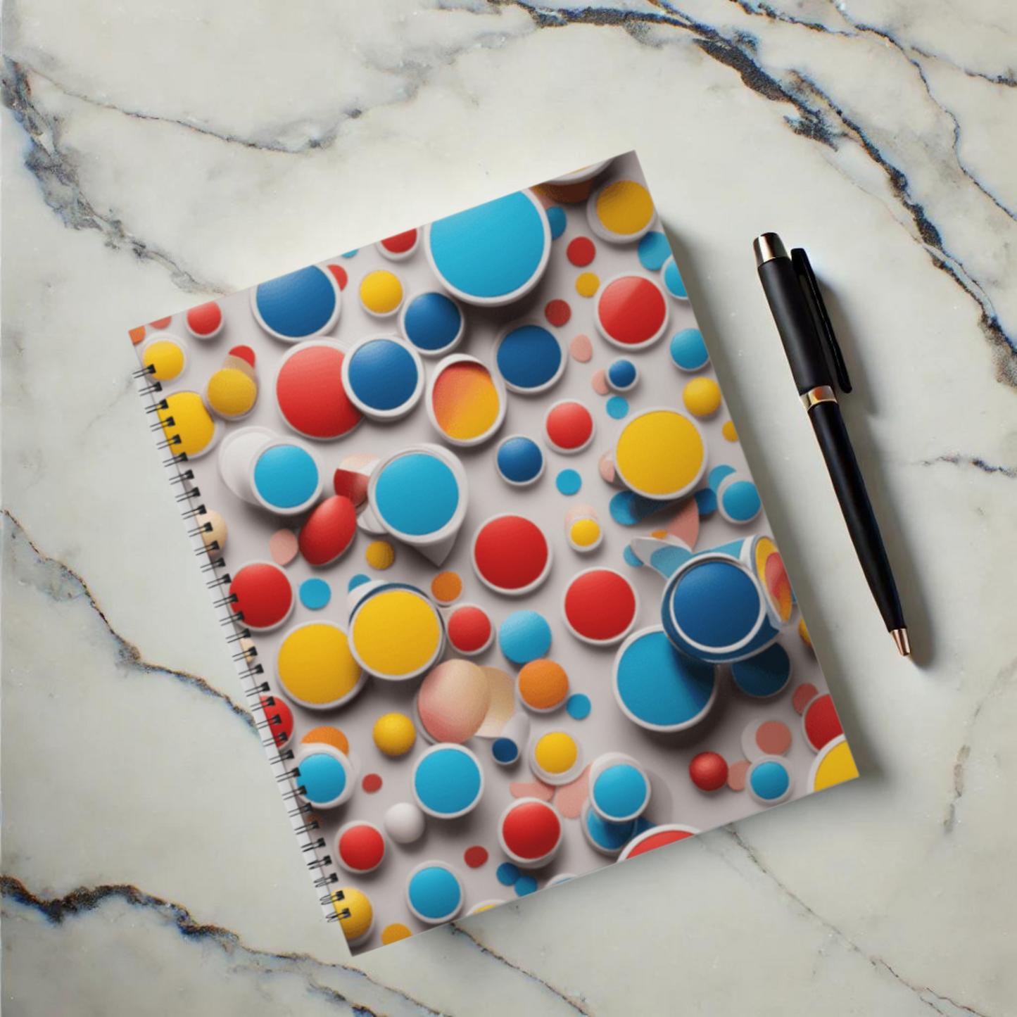 Bubble Burst 8.5"x11" Hardcover Notebook