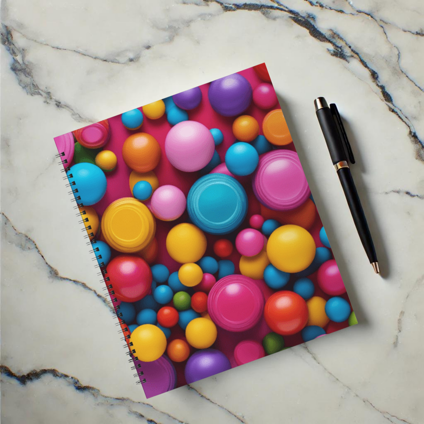 Bubble Pop 8.5"x11" Hardcover Notebook