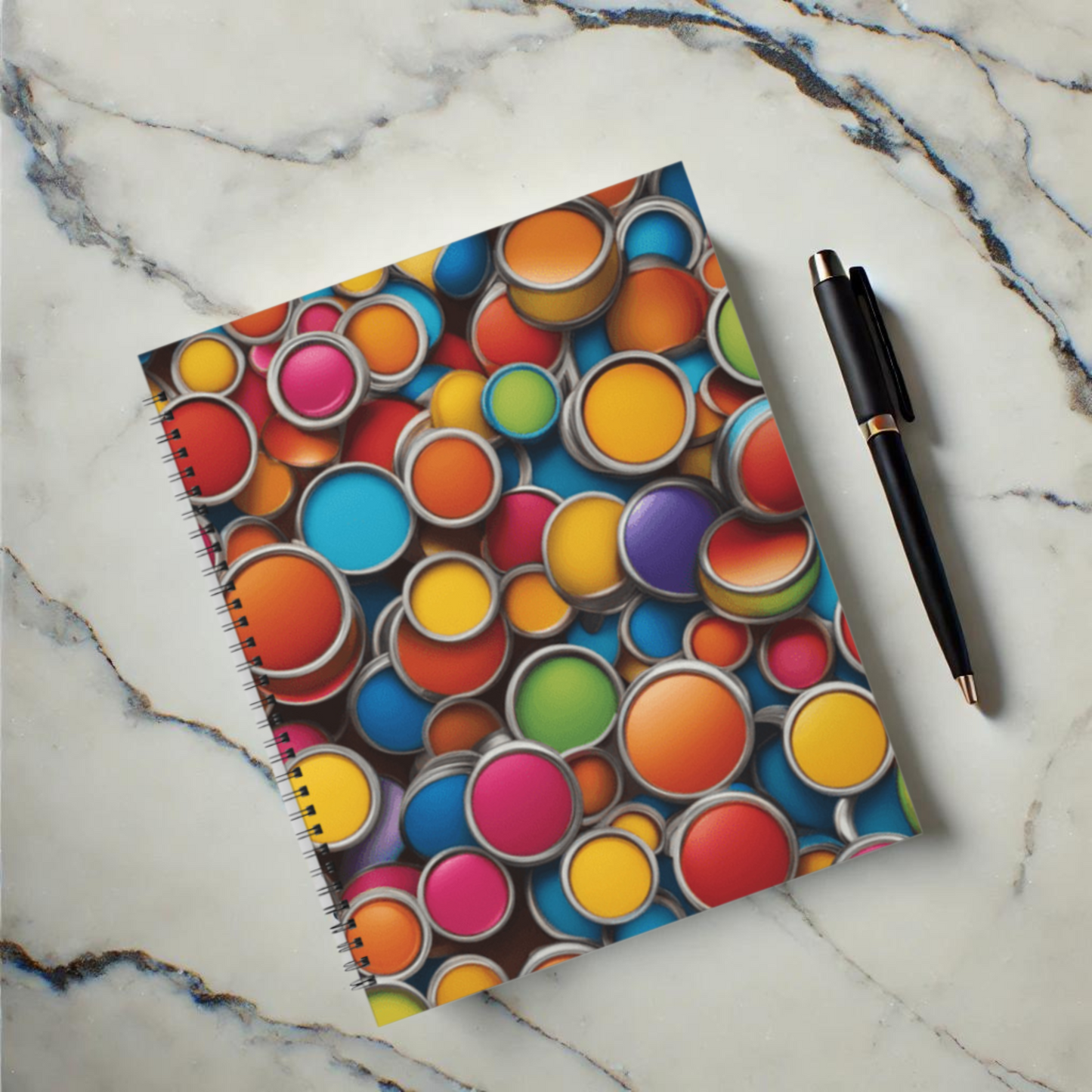 Candy Dots 8.5"x11" Hardcover Notebook