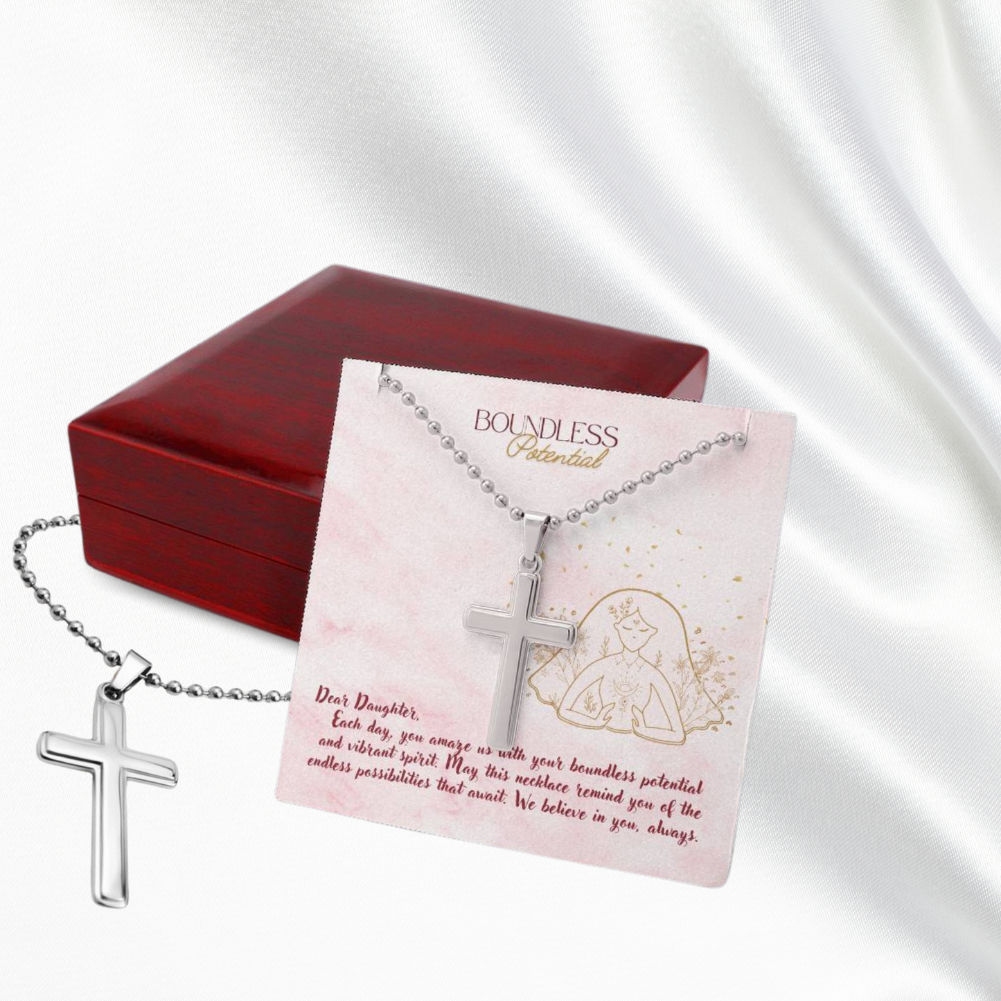 Boundless Spirit - Stainless Cross Necklace