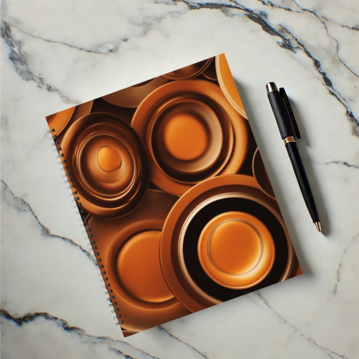 Amber Echo 8.5"x11" Hardcover Notebook