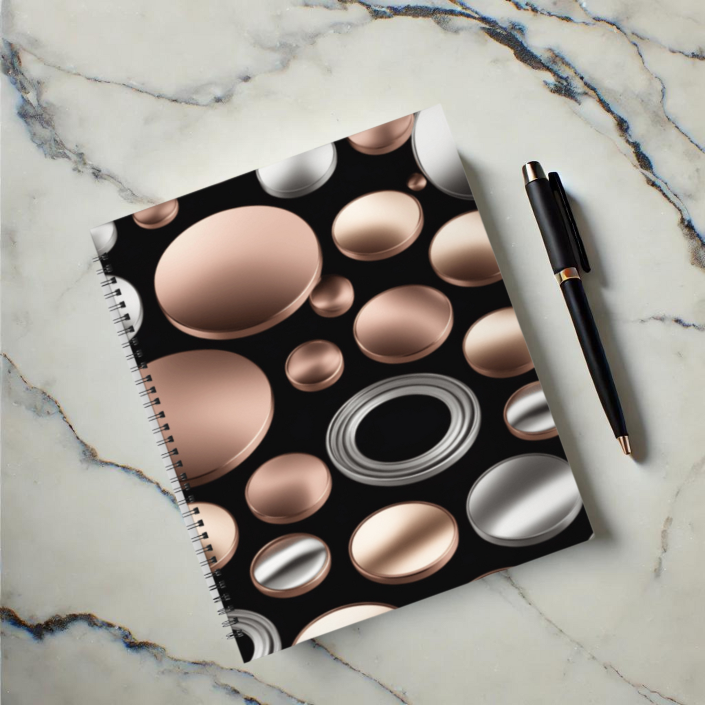 Metallic Mosaic 8.5"x11" Hardcover Notebook