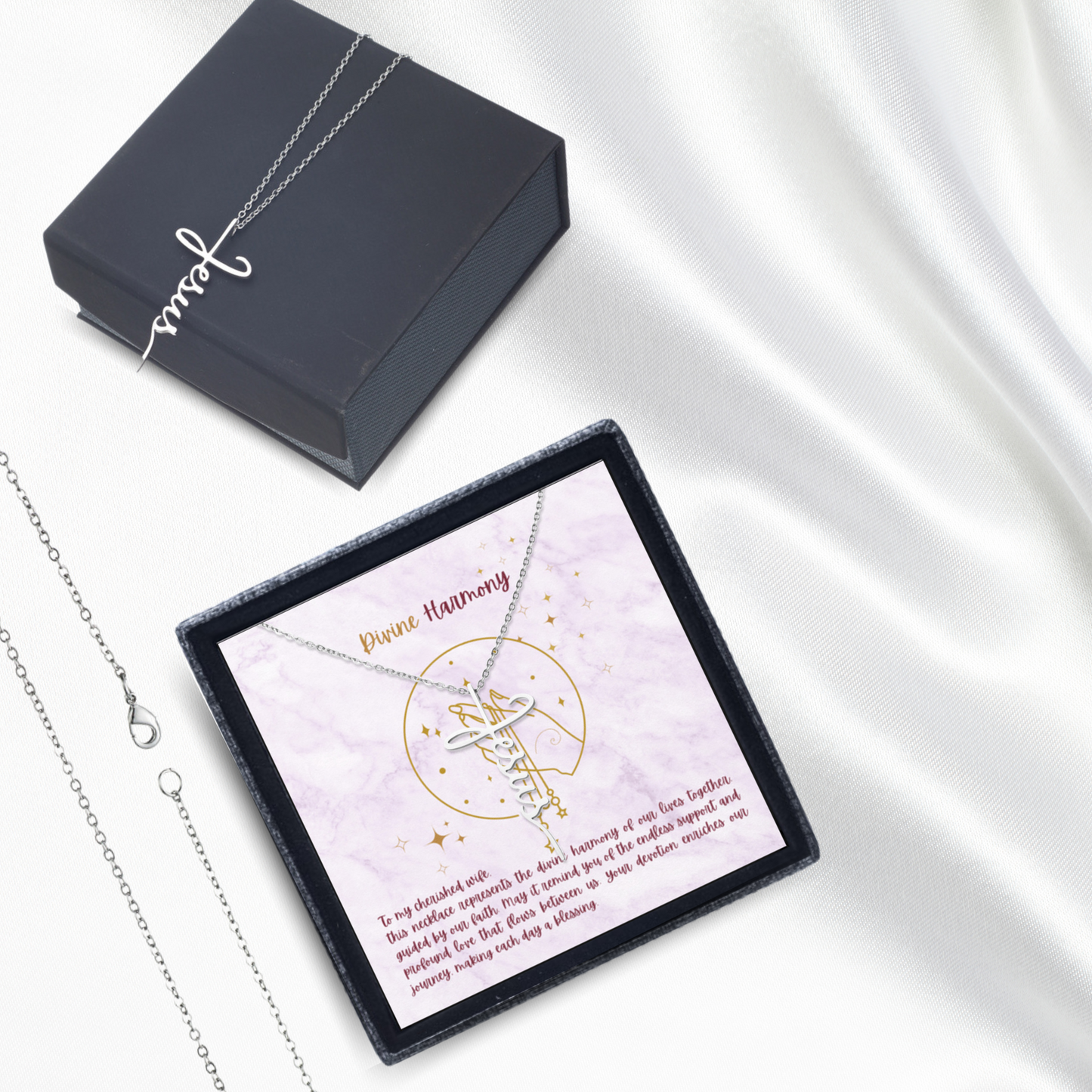 Divine Harmony - Jesus Cross Necklace