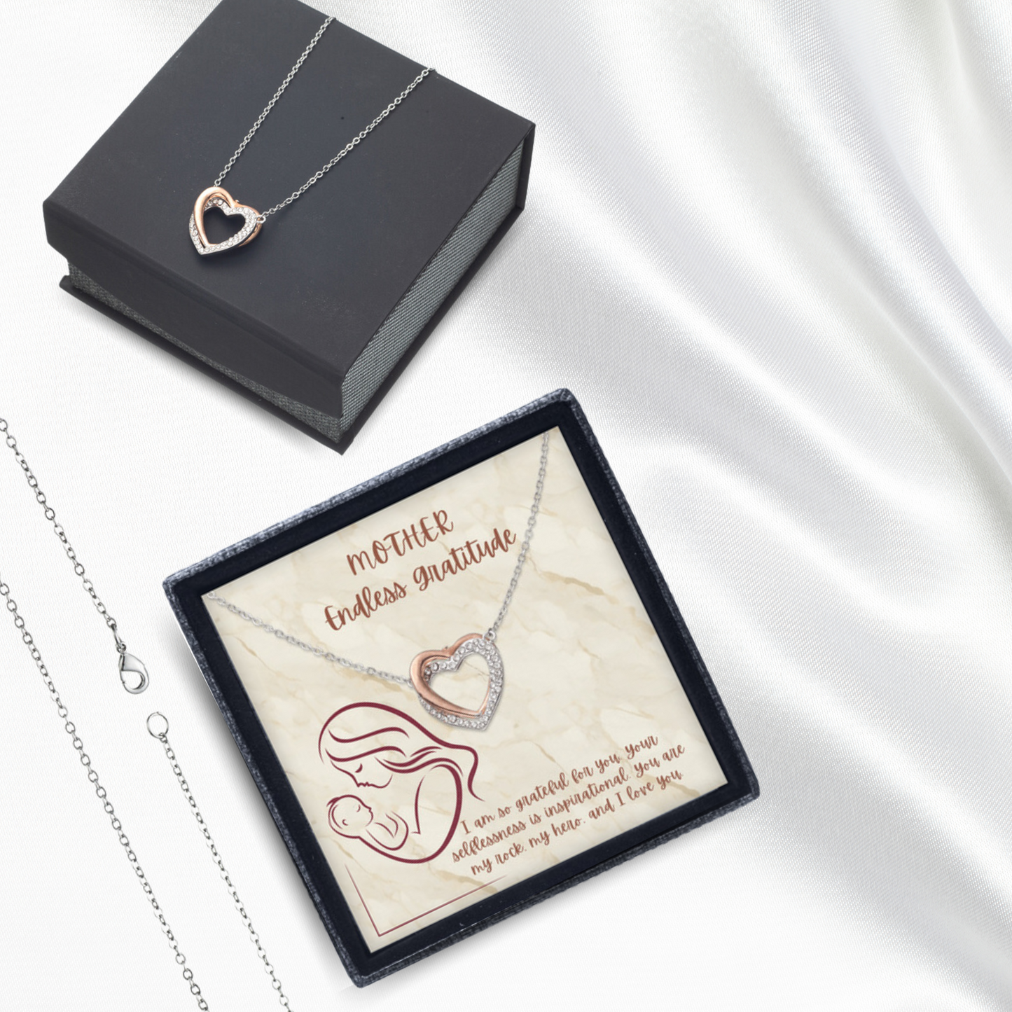 Endless Gratitude - Twin Hearts Necklace