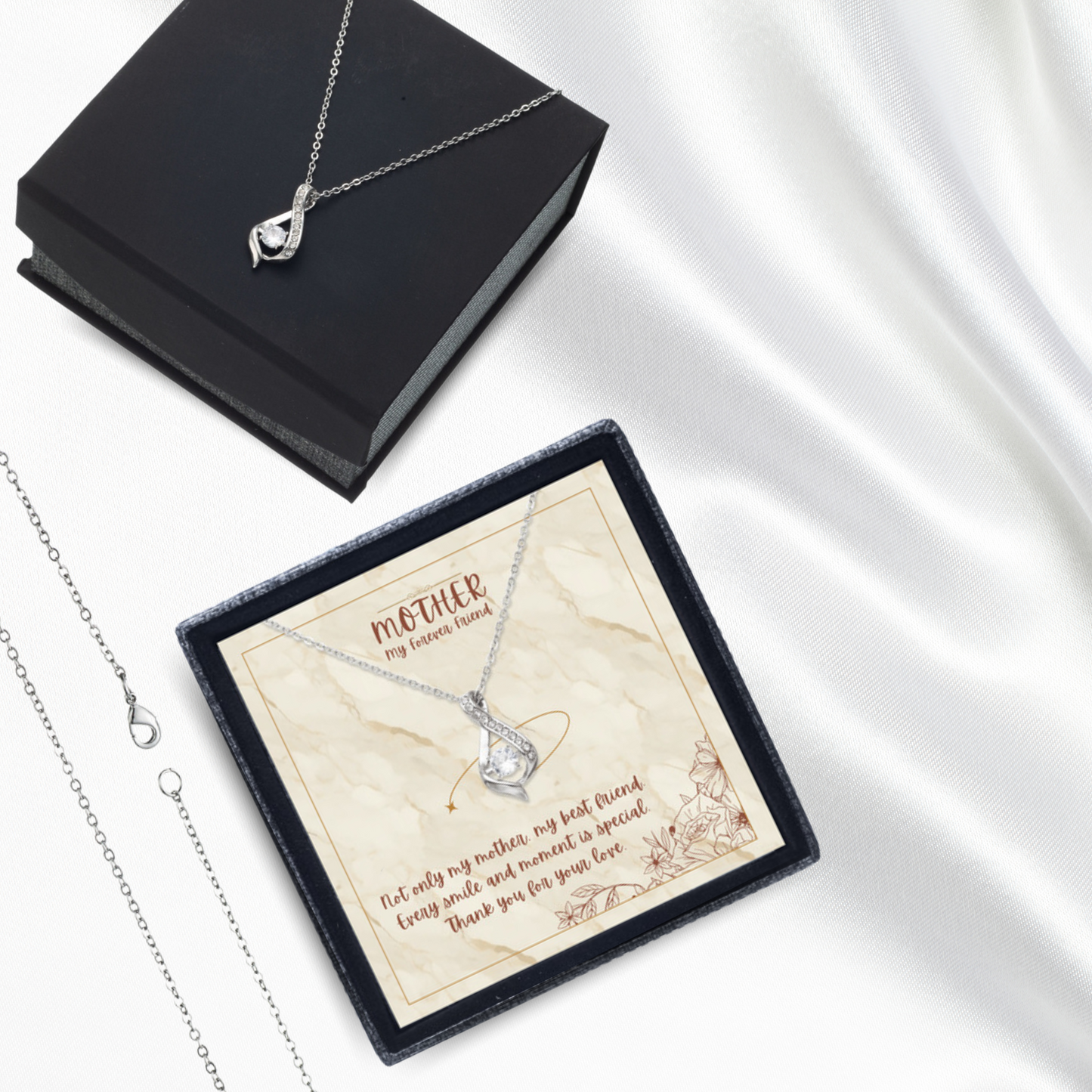 Forever Cherished - Ribbon Necklace