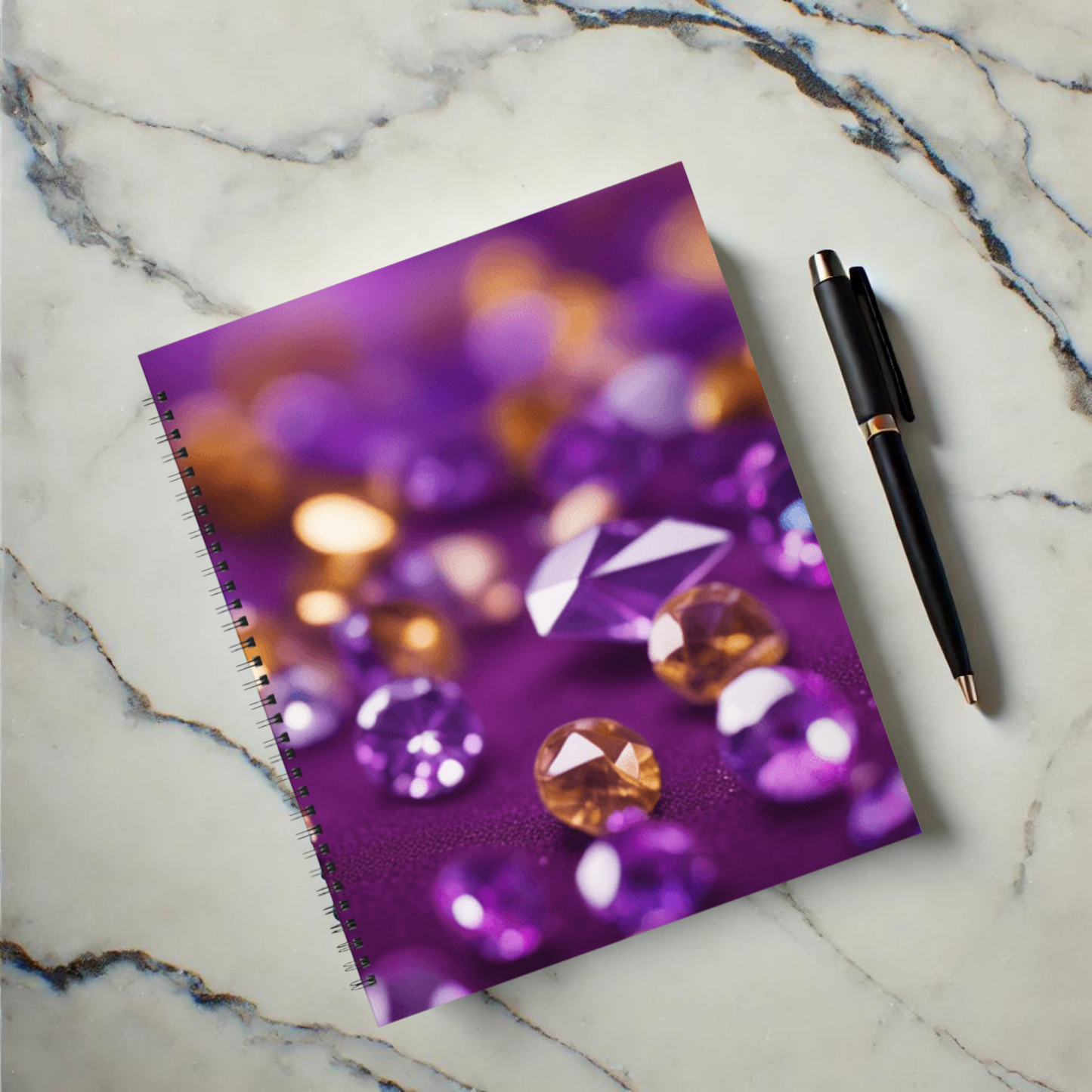 Amethyst Radiance 8.5"x11" Hardcover Notebook