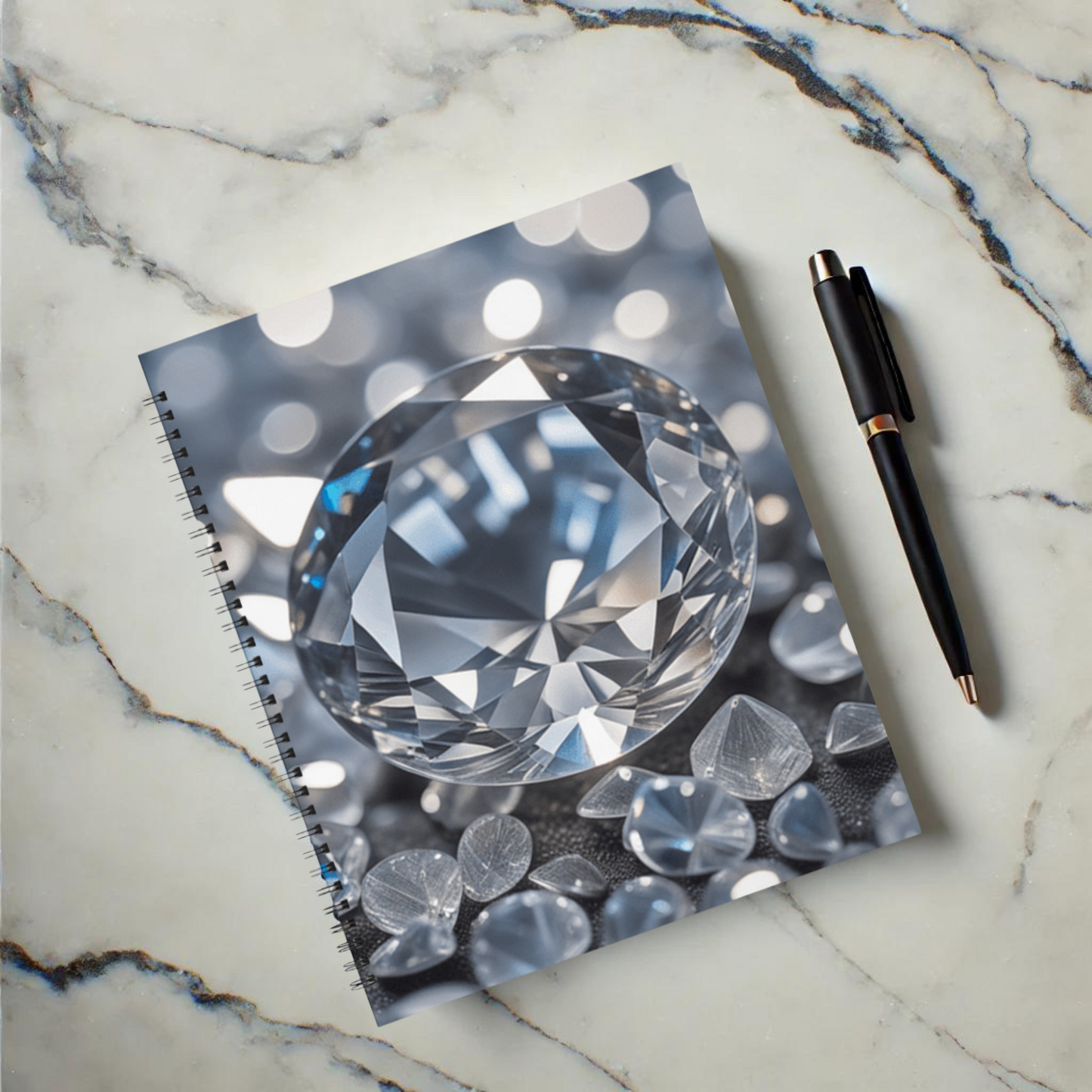 Diamond Cascade 8.5"x11" Hardcover Notebook