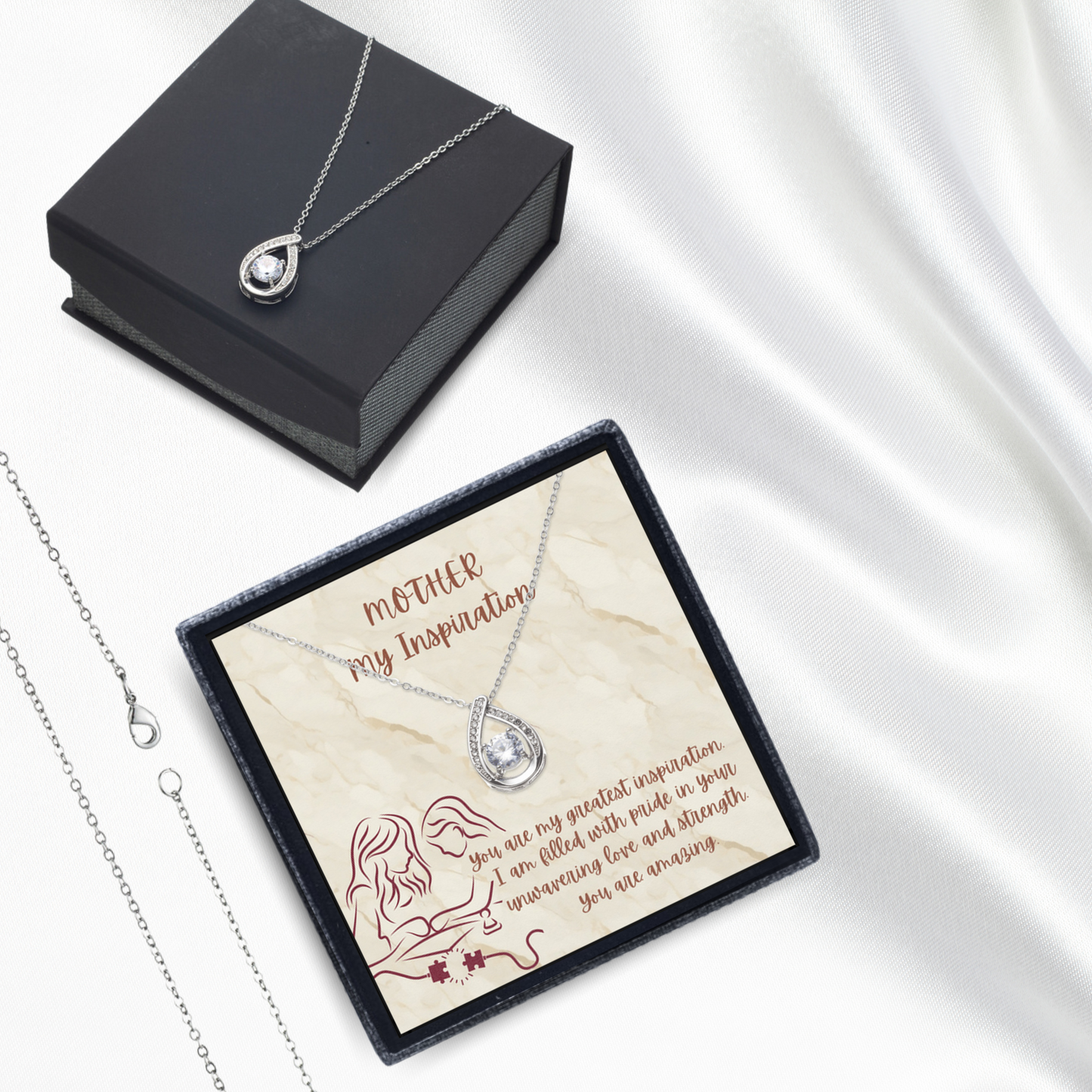 Inspiration Eternal - Floating Stone Necklace