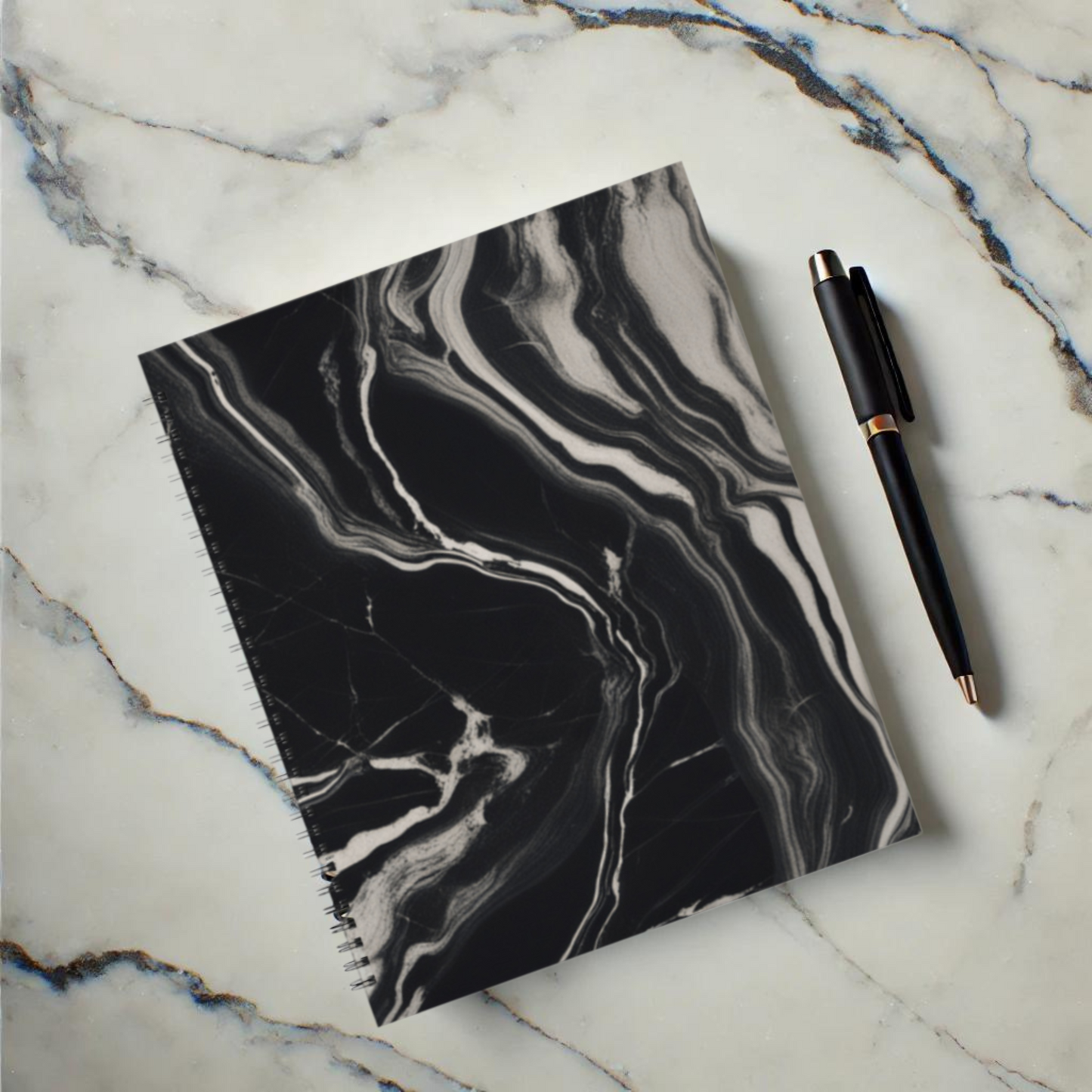Onyx Flow 8.5"x11" Hardcover Notebook
