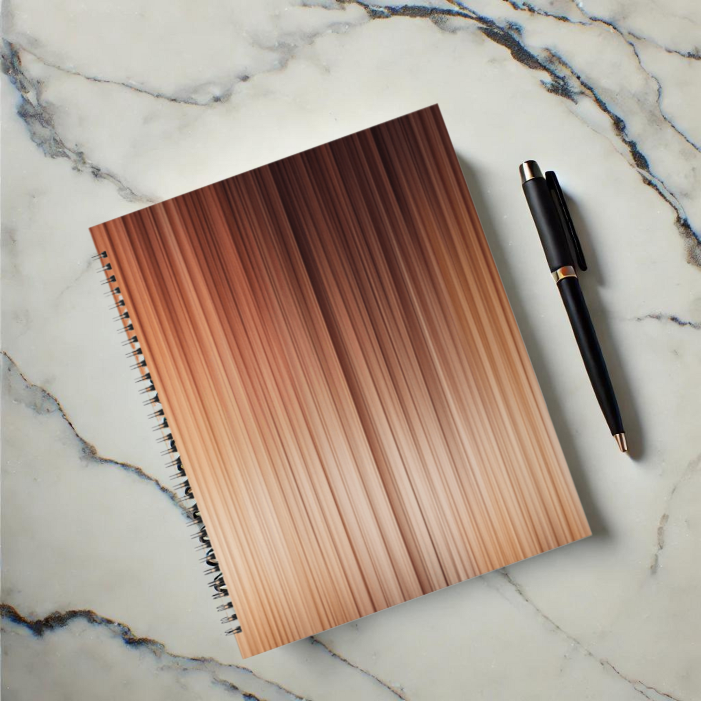 Amber Stream 8.5"x11" Hardcover Notebook