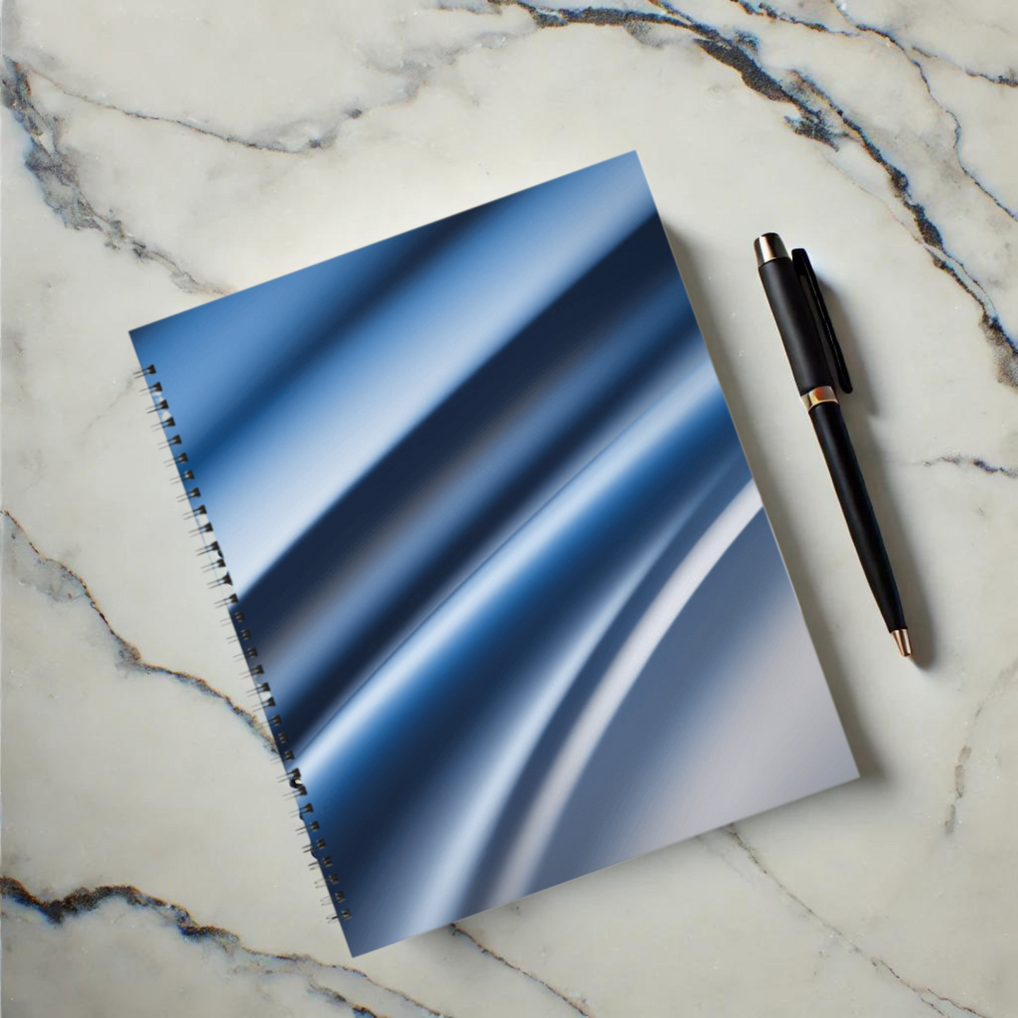 Sapphire Sleek 8.5"x11" Hardcover Notebook