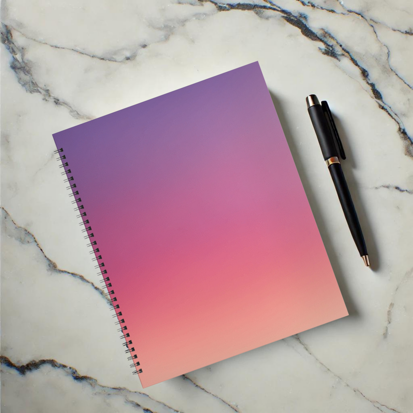 Sunset Haze 8.5"x11" Hardcover Notebook