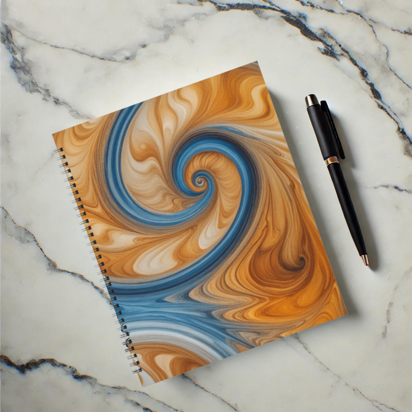 Amber Wave 8.5"x11" Hardcover Notebook