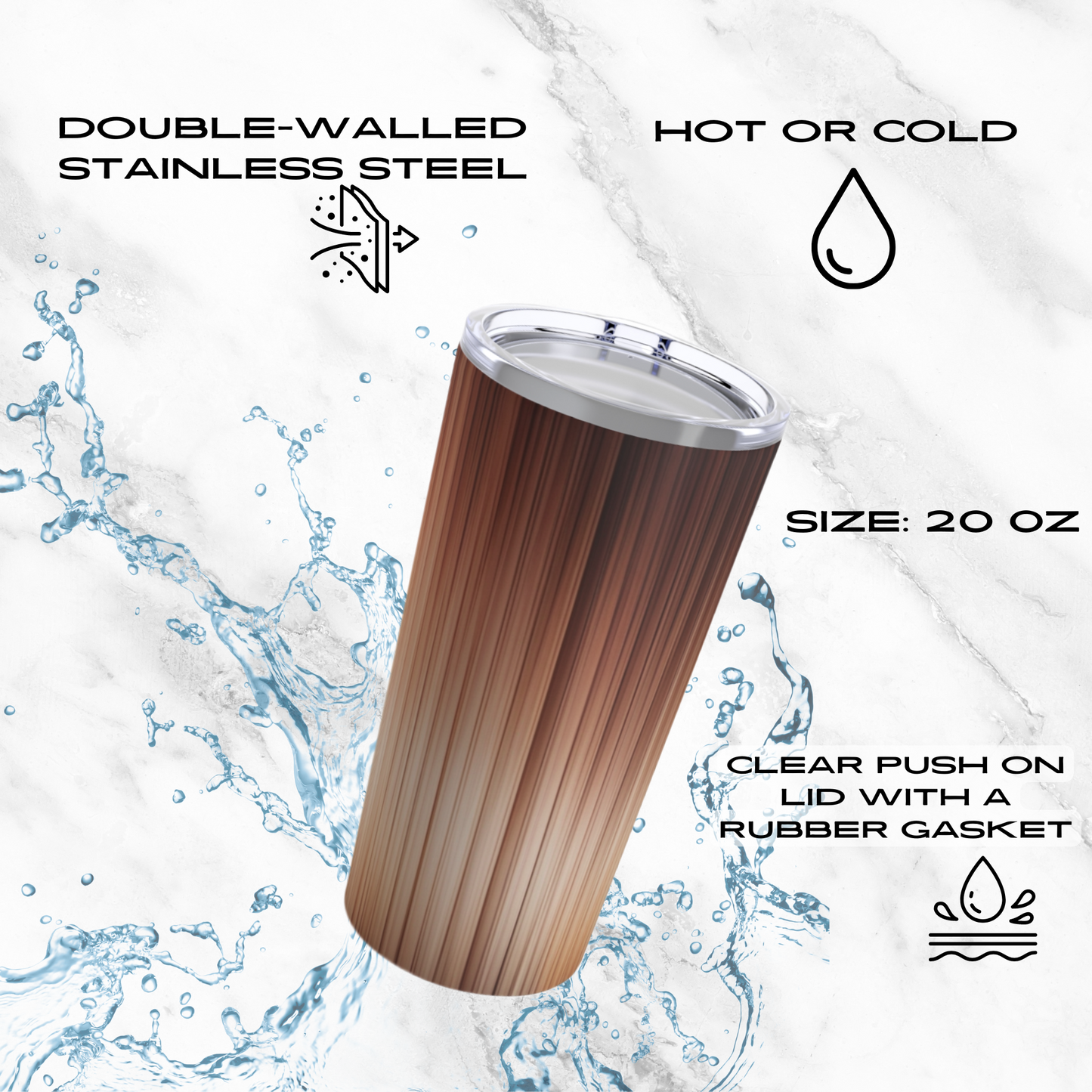 Amber Stream 20oz Tumbler