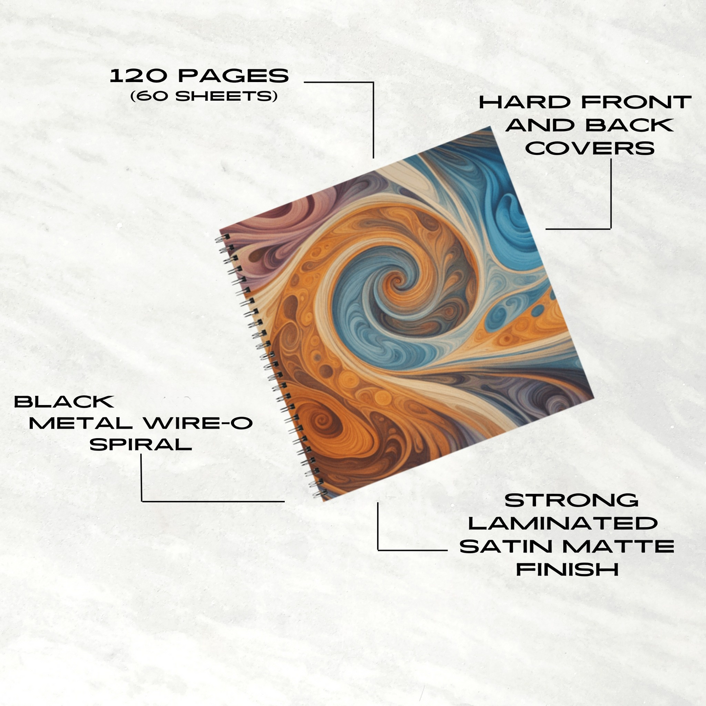 Aurora Dream 8.5"x8.5" Hardcover Notebook