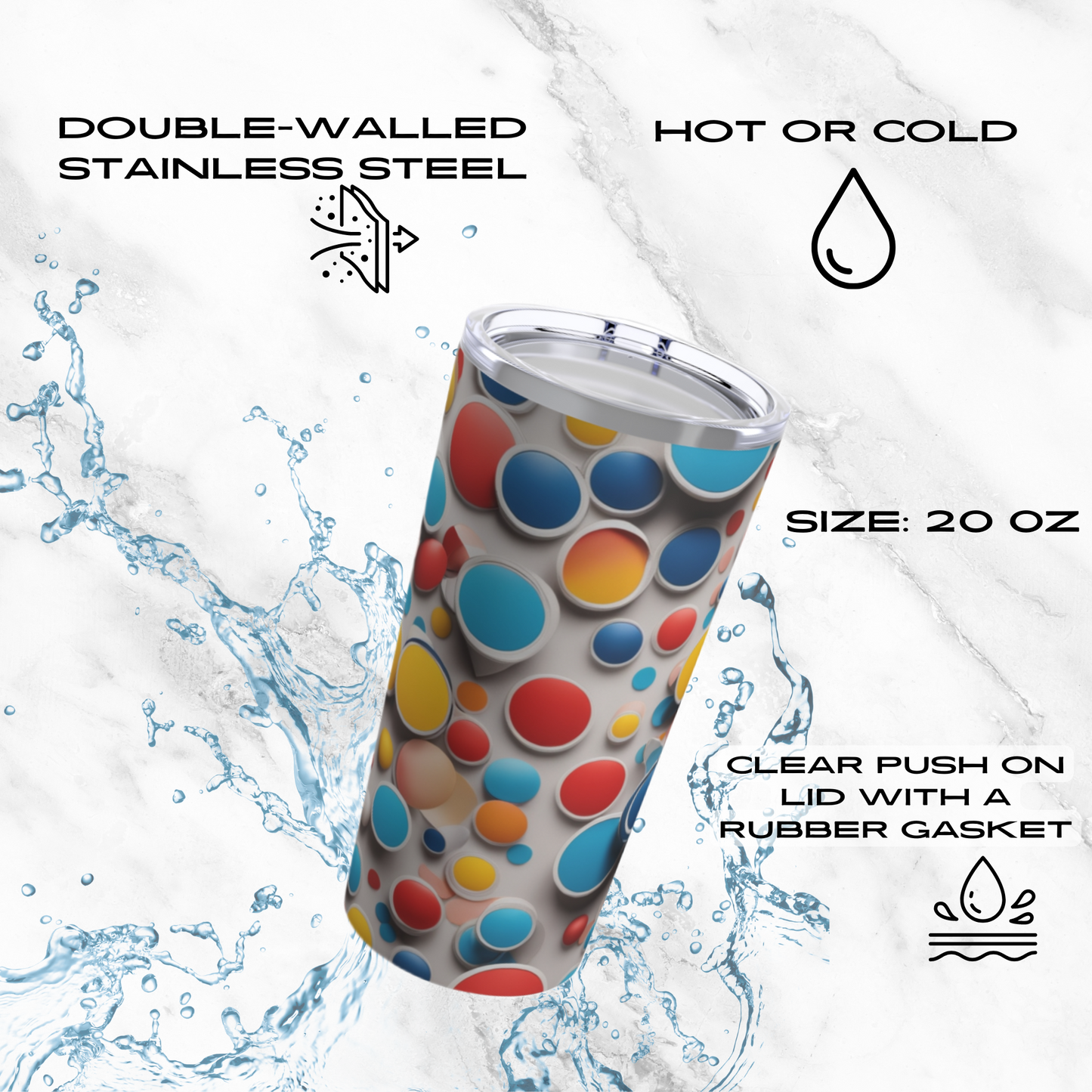 Bubble Burst 20oz Tumbler