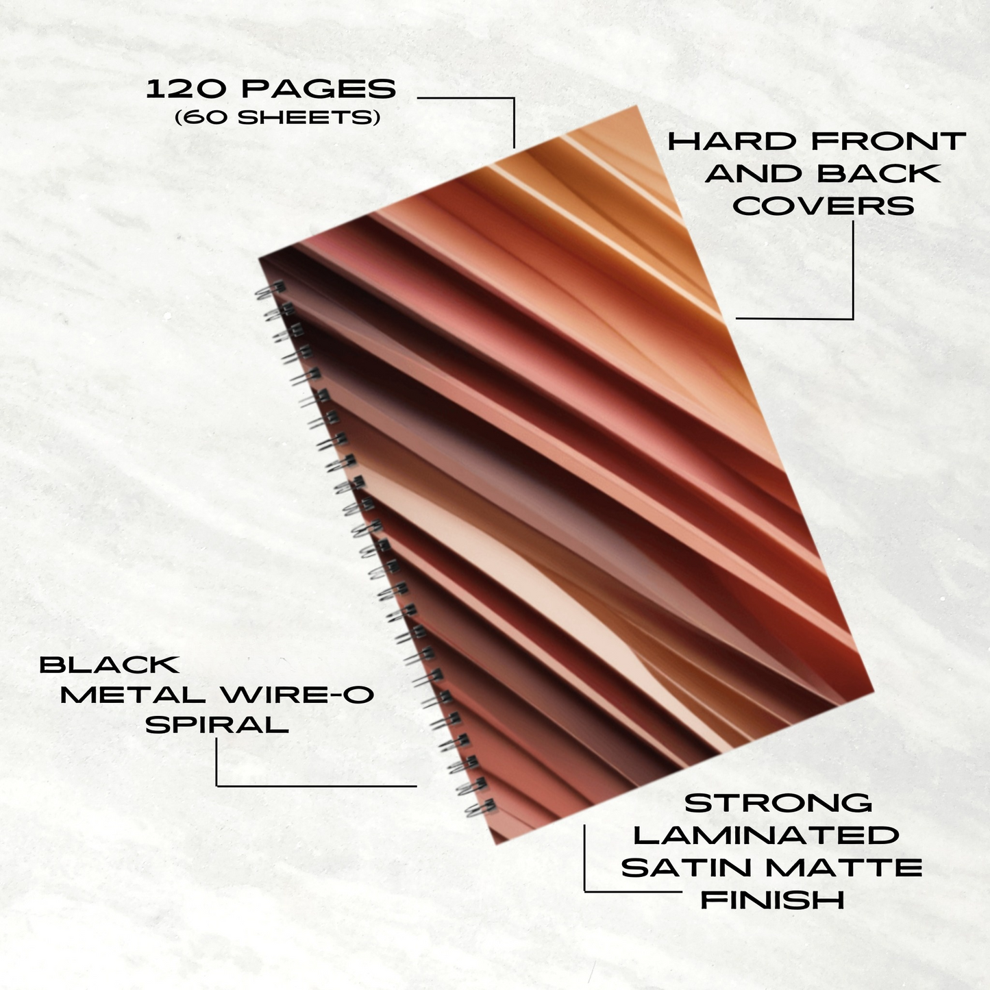 Copper Fold 5.5"x8.5" Hardcover Planner