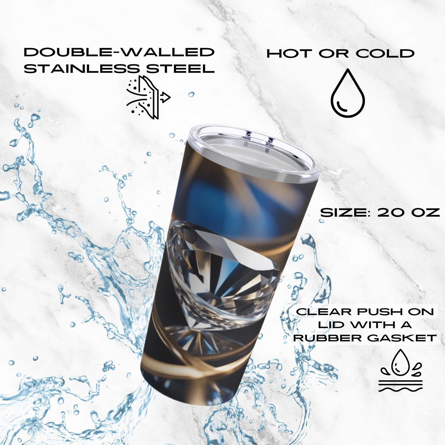 Crystal Elegance 20oz Tumbler
