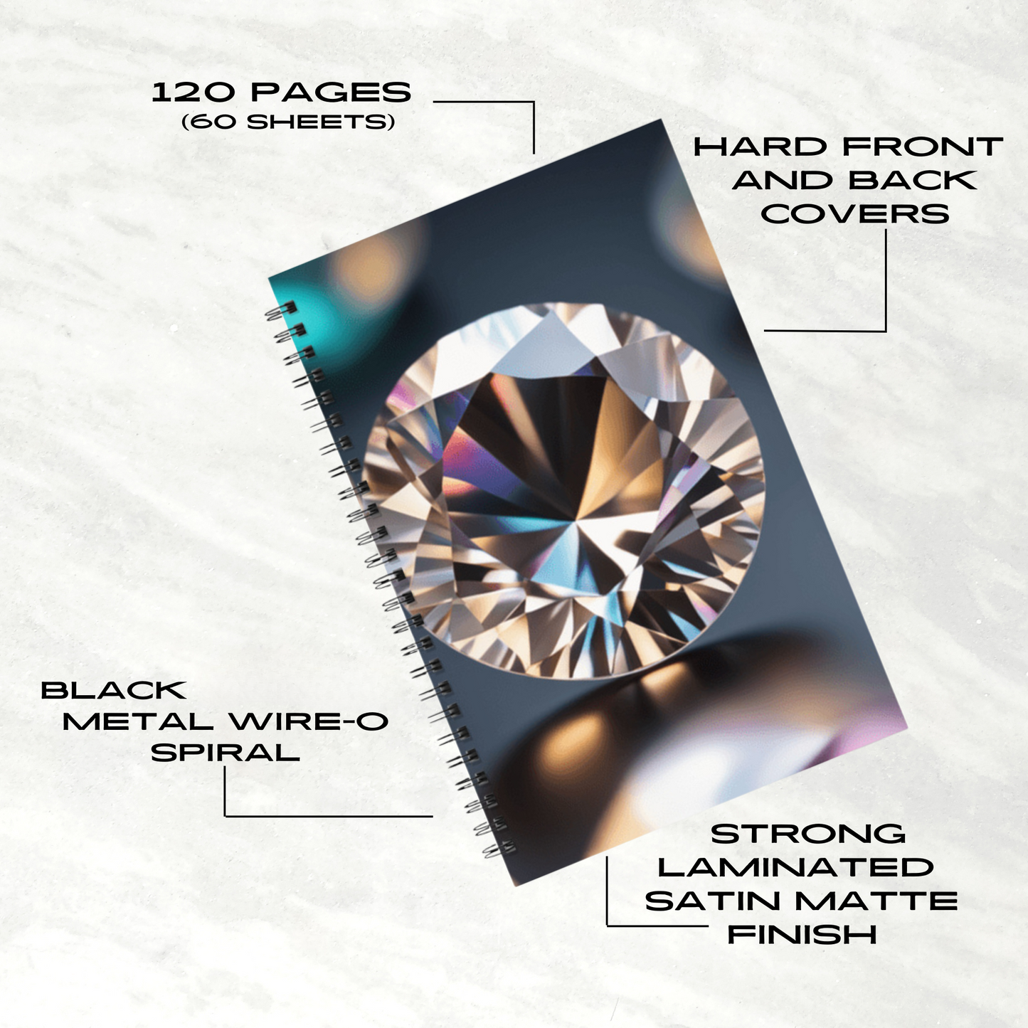 Gem Symphony 5.5"x8.5" Hardcover Planner