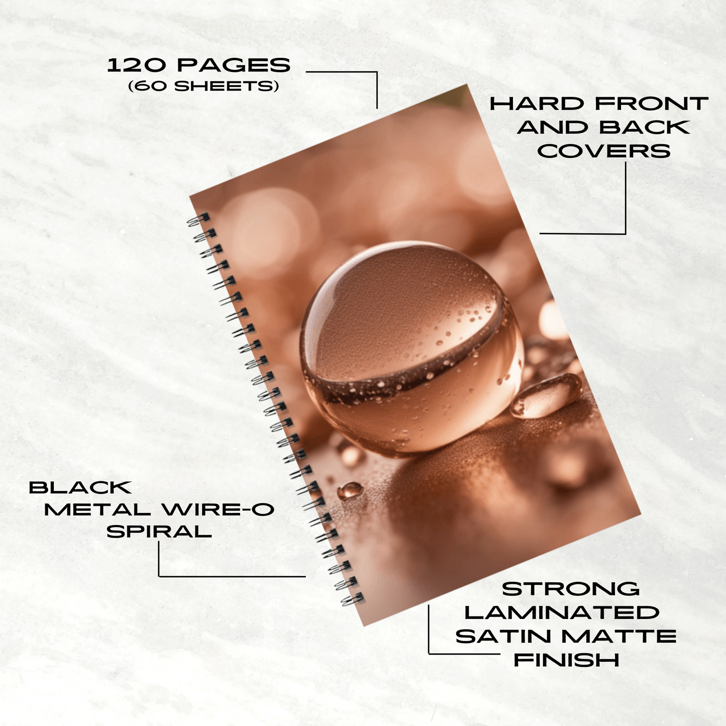 Glistening Globe 5.5"x8.5" Hardcover Planner