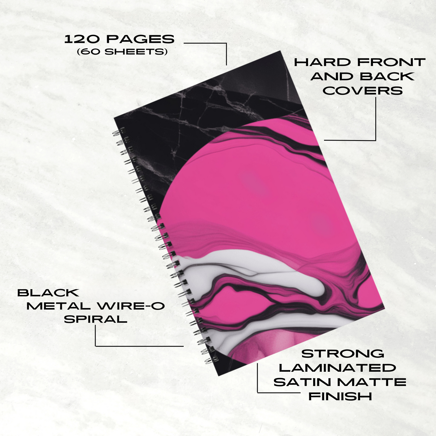 Marble Pop 5.5"x8.5" Hardcover Planner