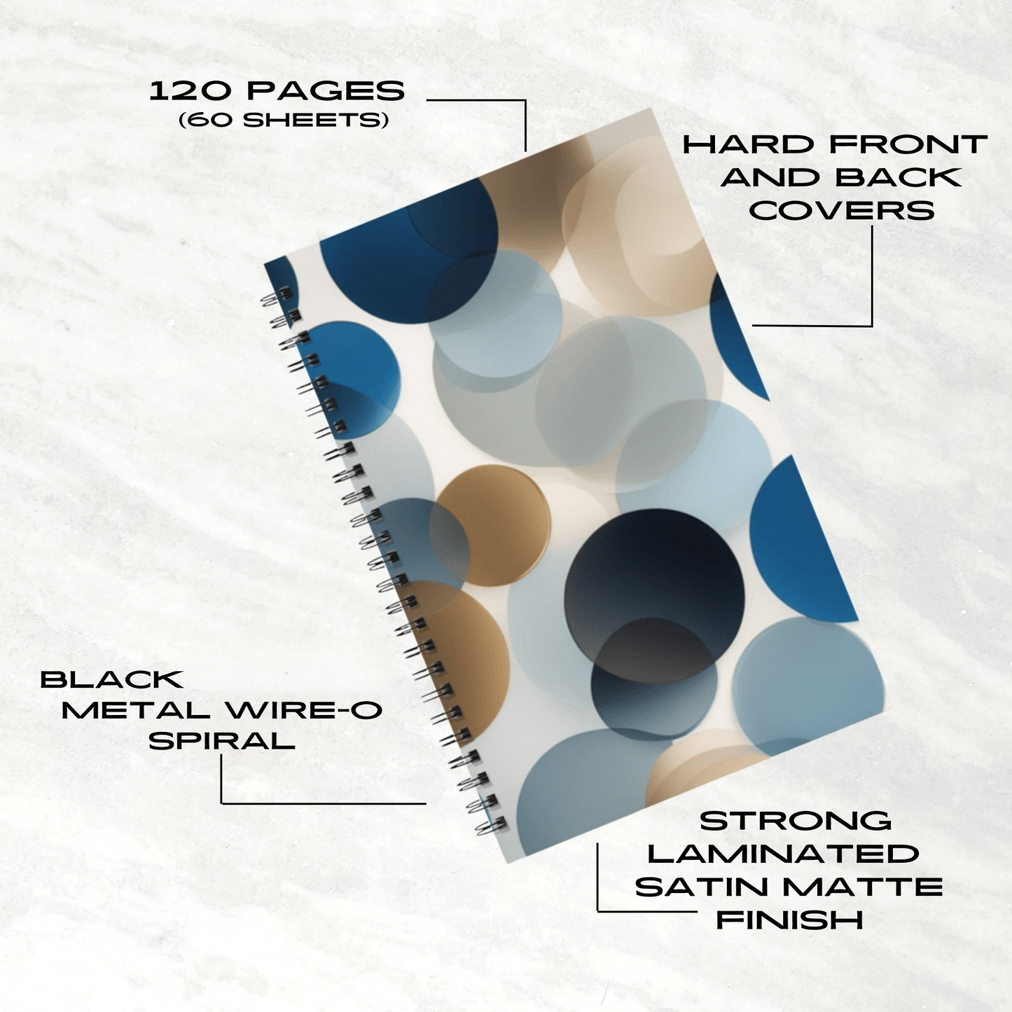 Ocean Breeze 5.5"x8.5" Hardcover Notebook