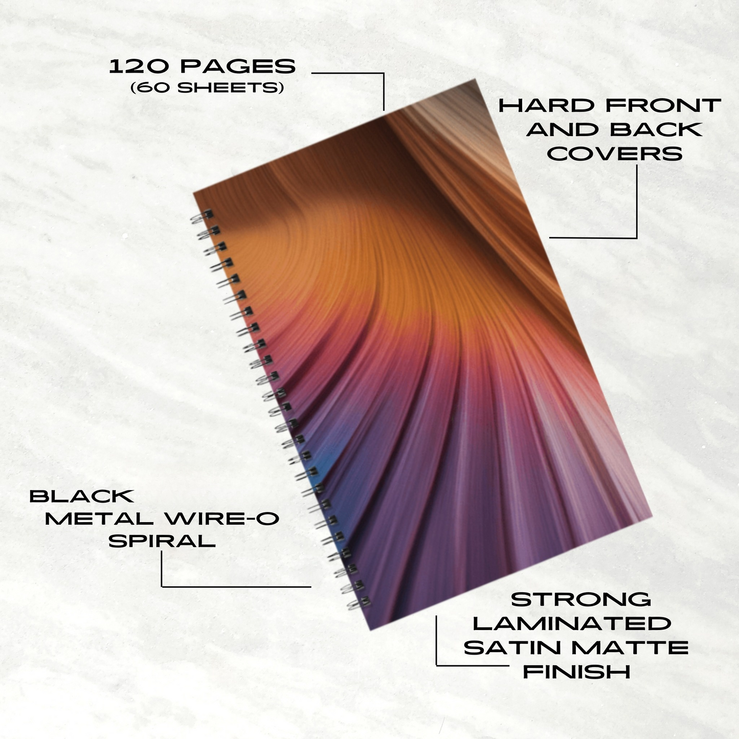 Radiant Swirl 5.5"x8.5" Hardcover Planner