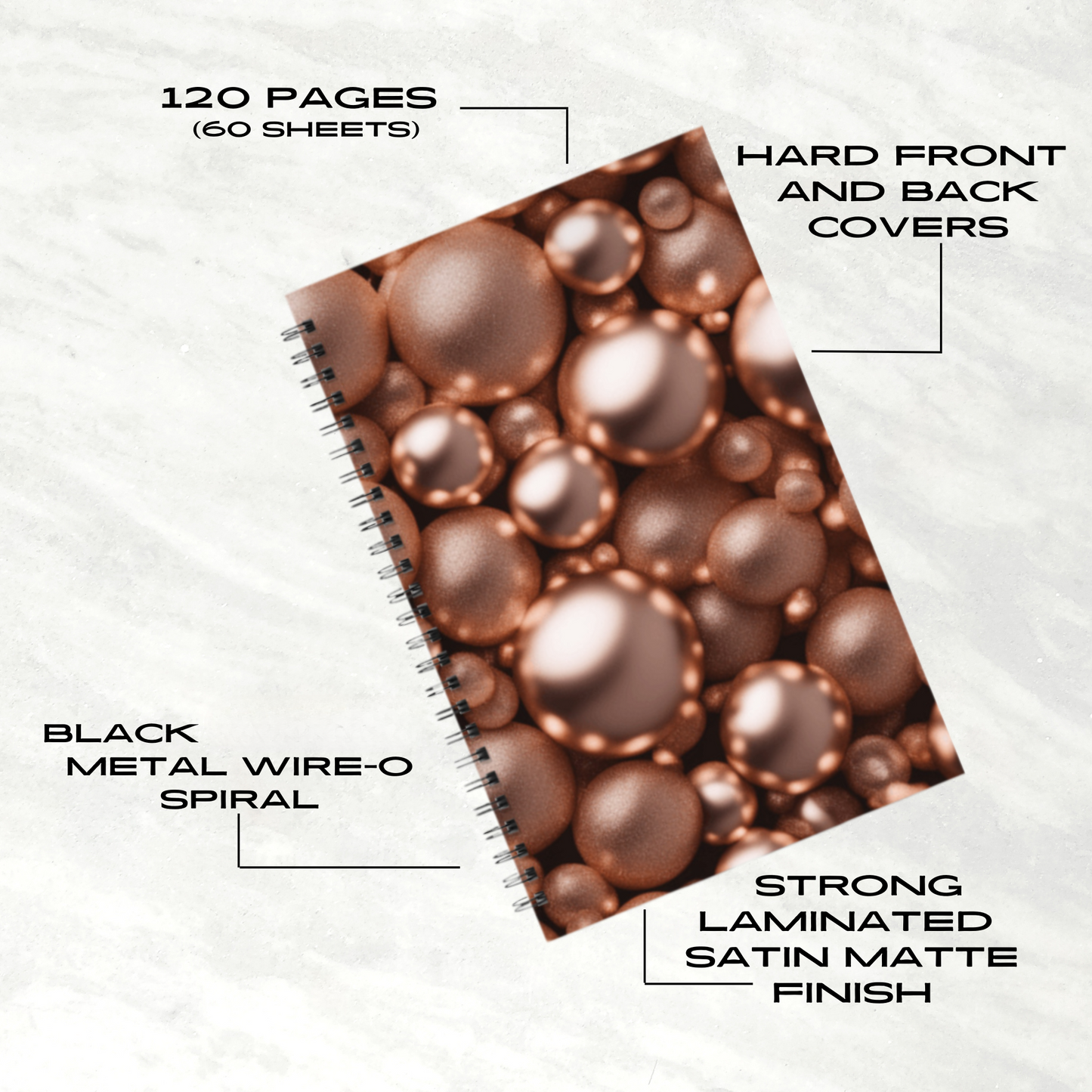 Rosy Gleam 5.5"x8.5" Hardcover Planner
