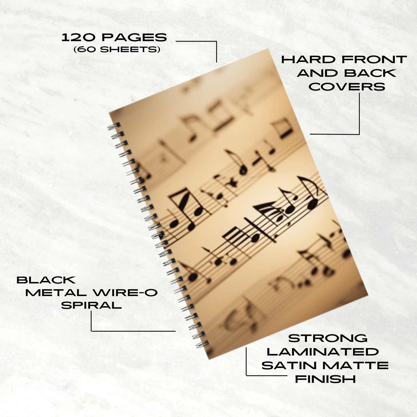 Symphony of Notes 5.5"x8.5" Hardcover Planner