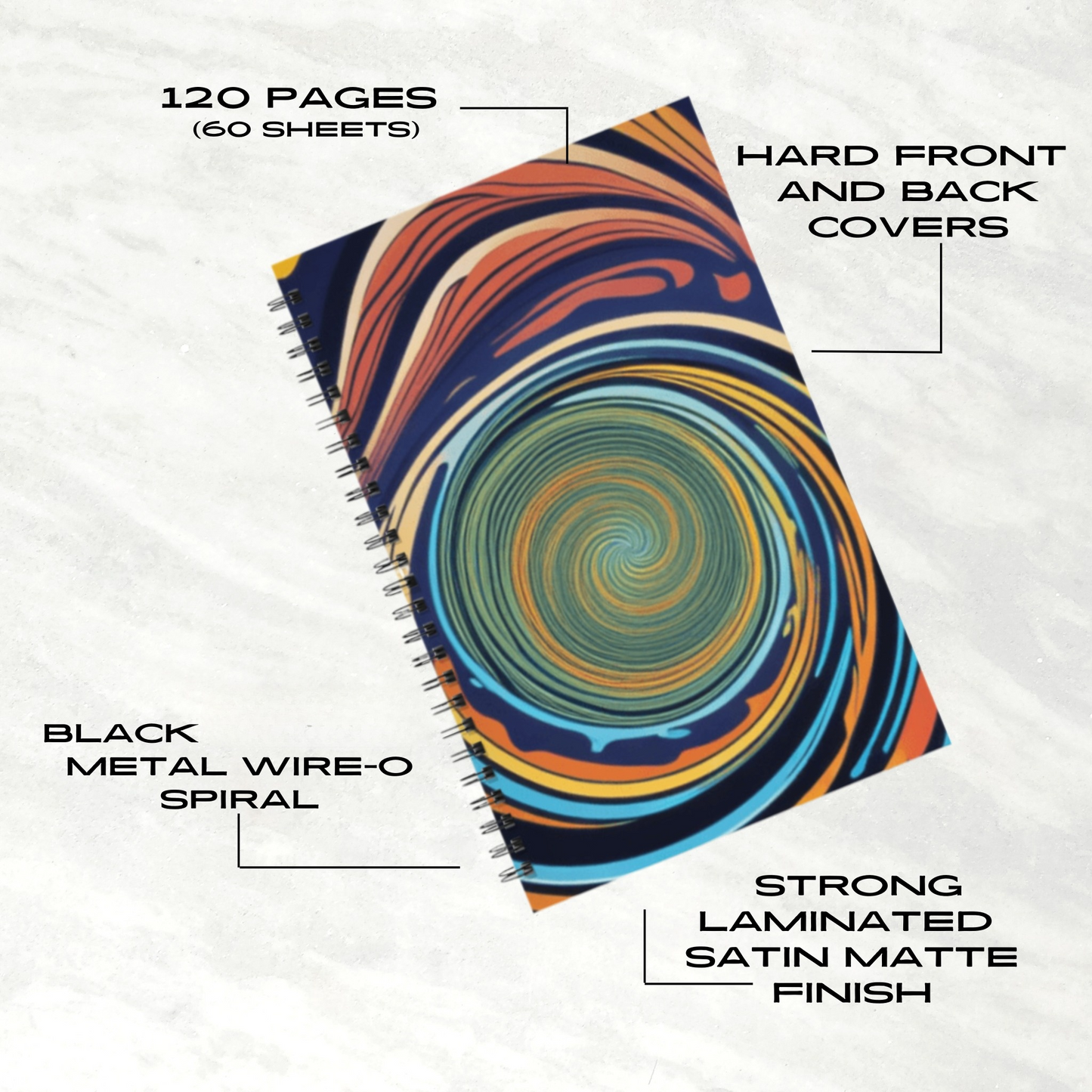 Vortex Vision 5.5"x8.5" Hardcover Planner