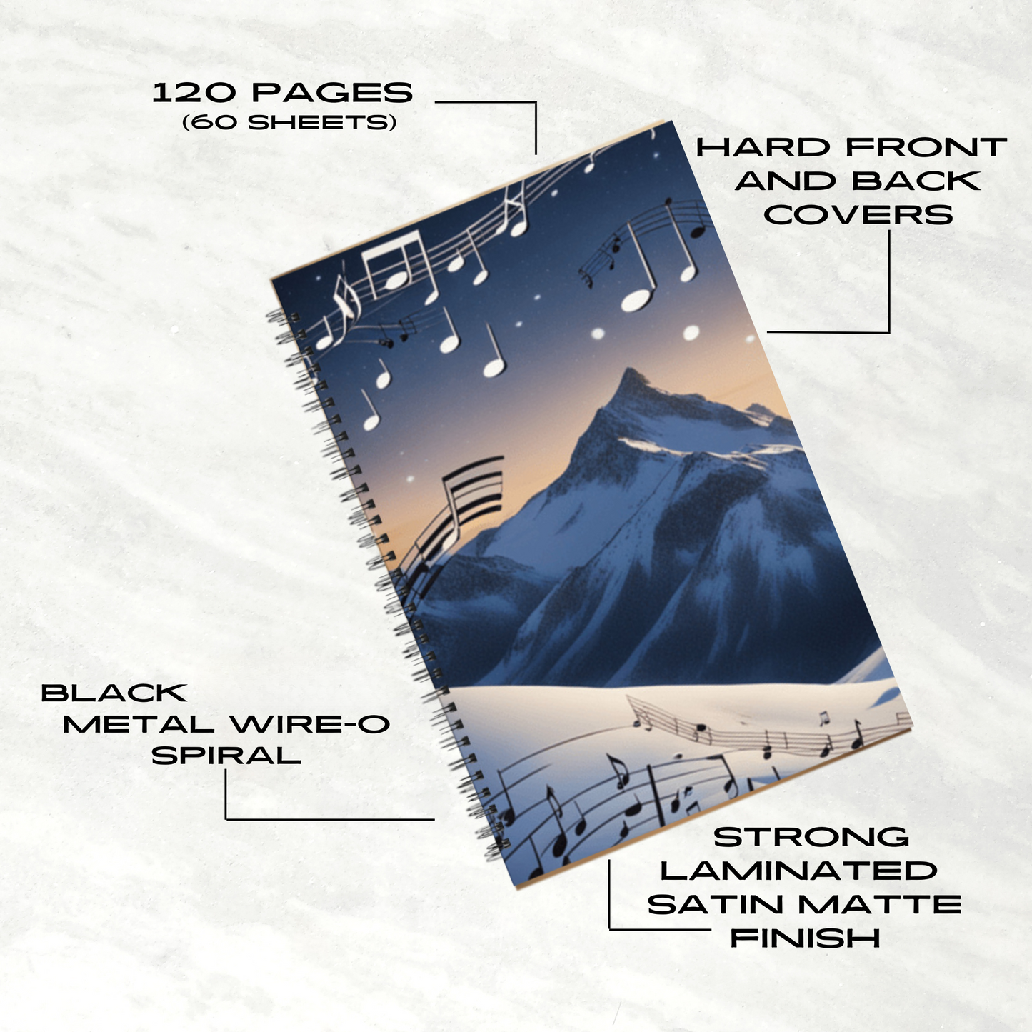 Winter Serenade 5.5"x8.5" Hardcover Planner