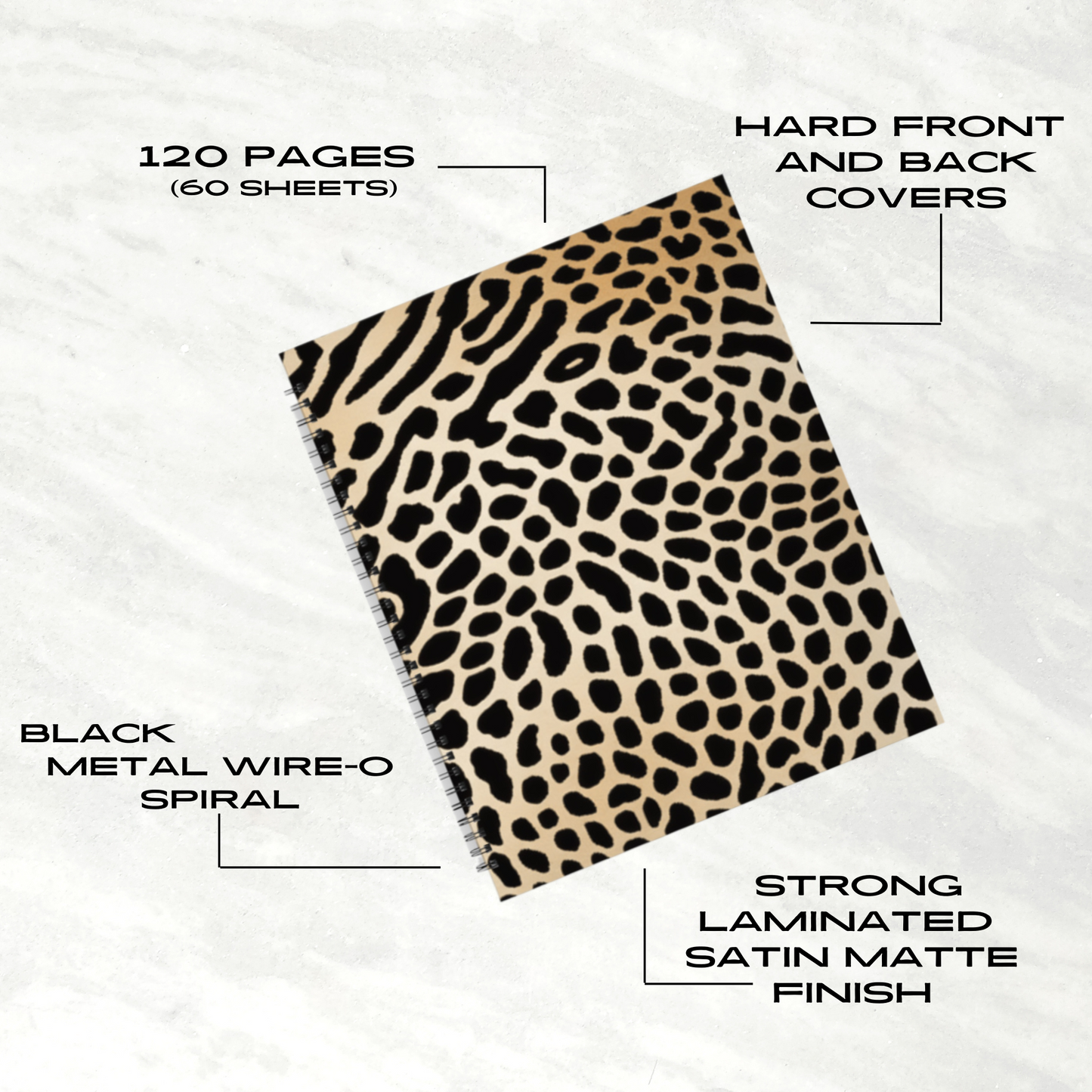 Savannah Swirl 8.5”x11” Hardcover Notebook