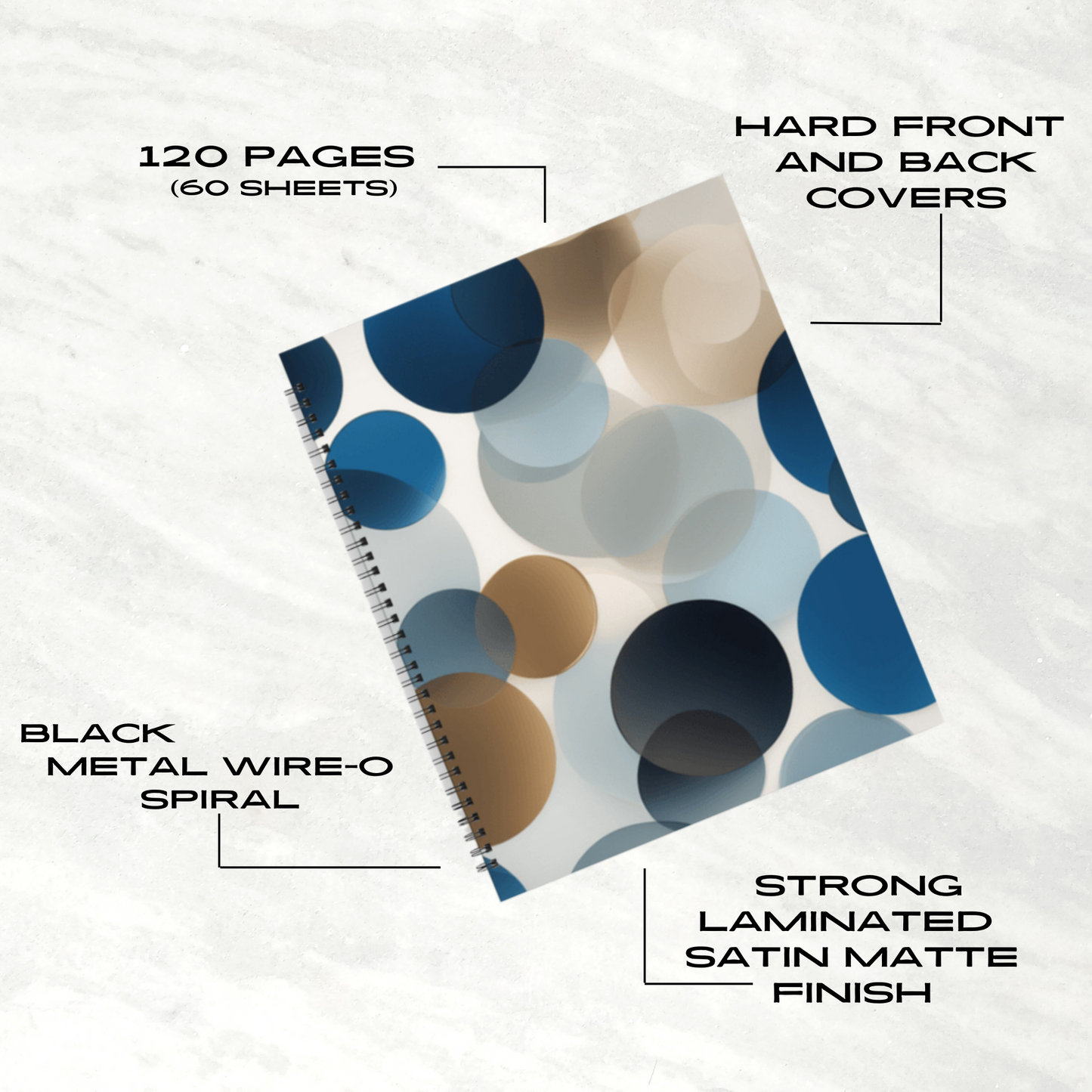 Ocean Breeze 8.5"x11" Hardcover Notebook
