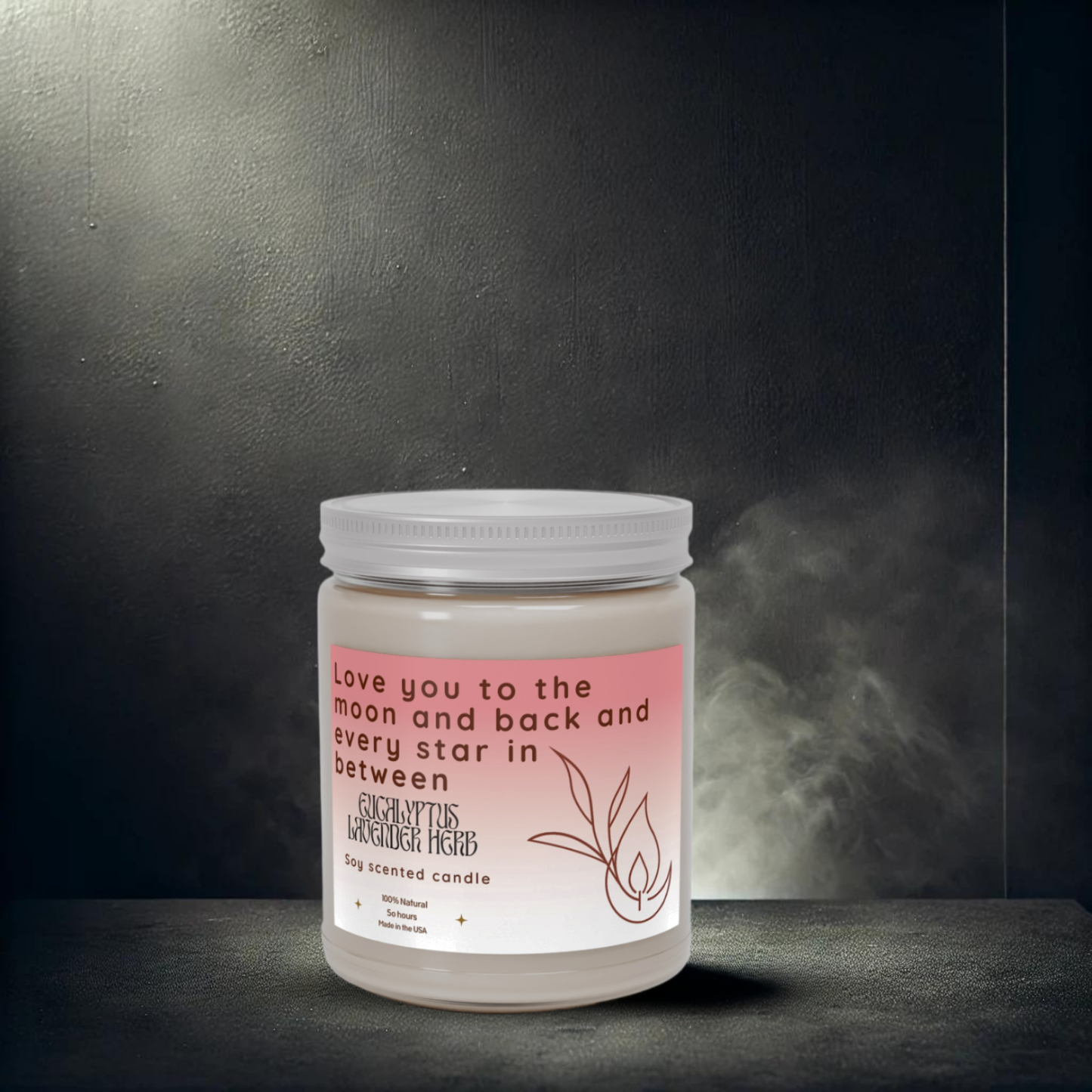 9oz Eucalyptus Lavender Herb Clar Candle – To the Moon & Back